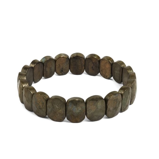 Untitled design Pyrite Bracelet ( Oval )
