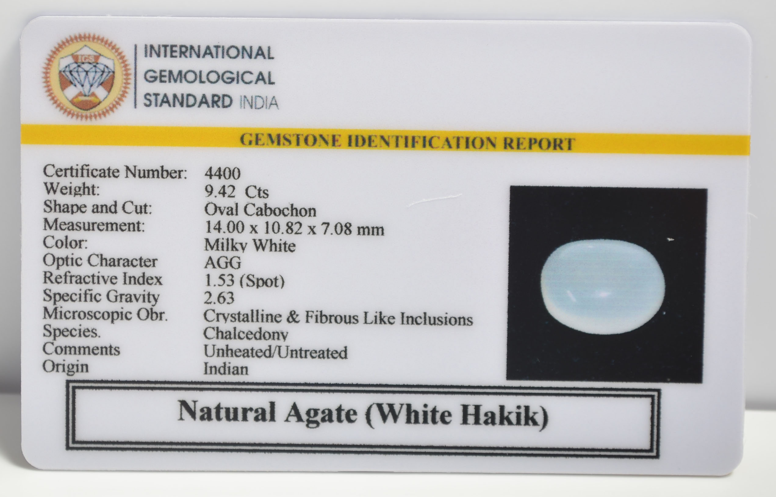 WHK8 2 1 WHITE HAKIK 9.42 Ct.