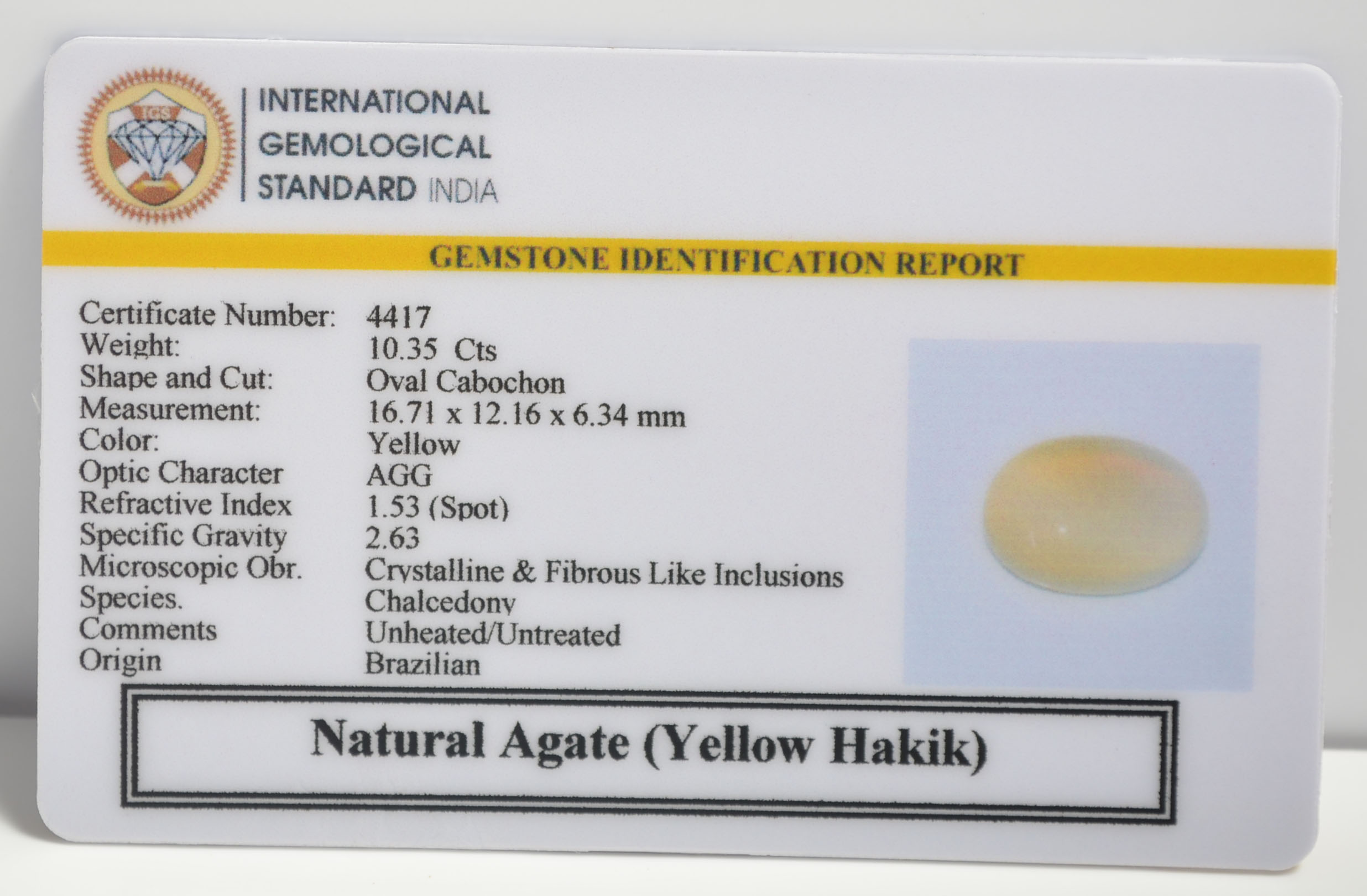 YELLOW HAKIK 10.35 Ct. 3 YHK11 2 1 YELLOW HAKIK 10.35 Ct.