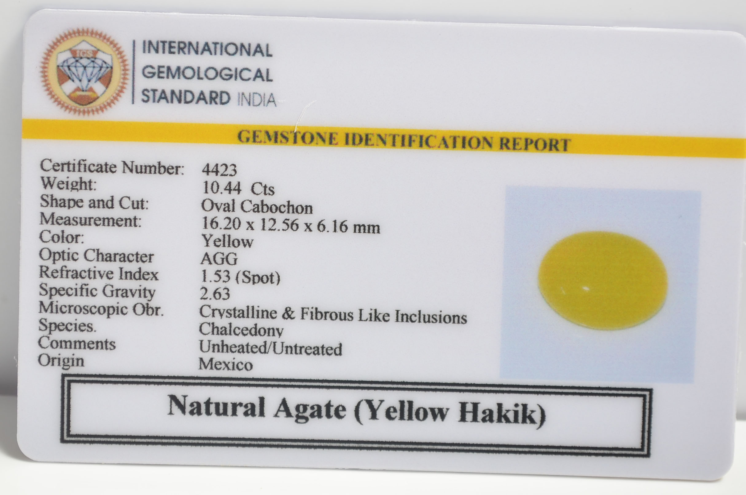 YHK17 2 1 YELLOW HAKIK 10.44 Ct.