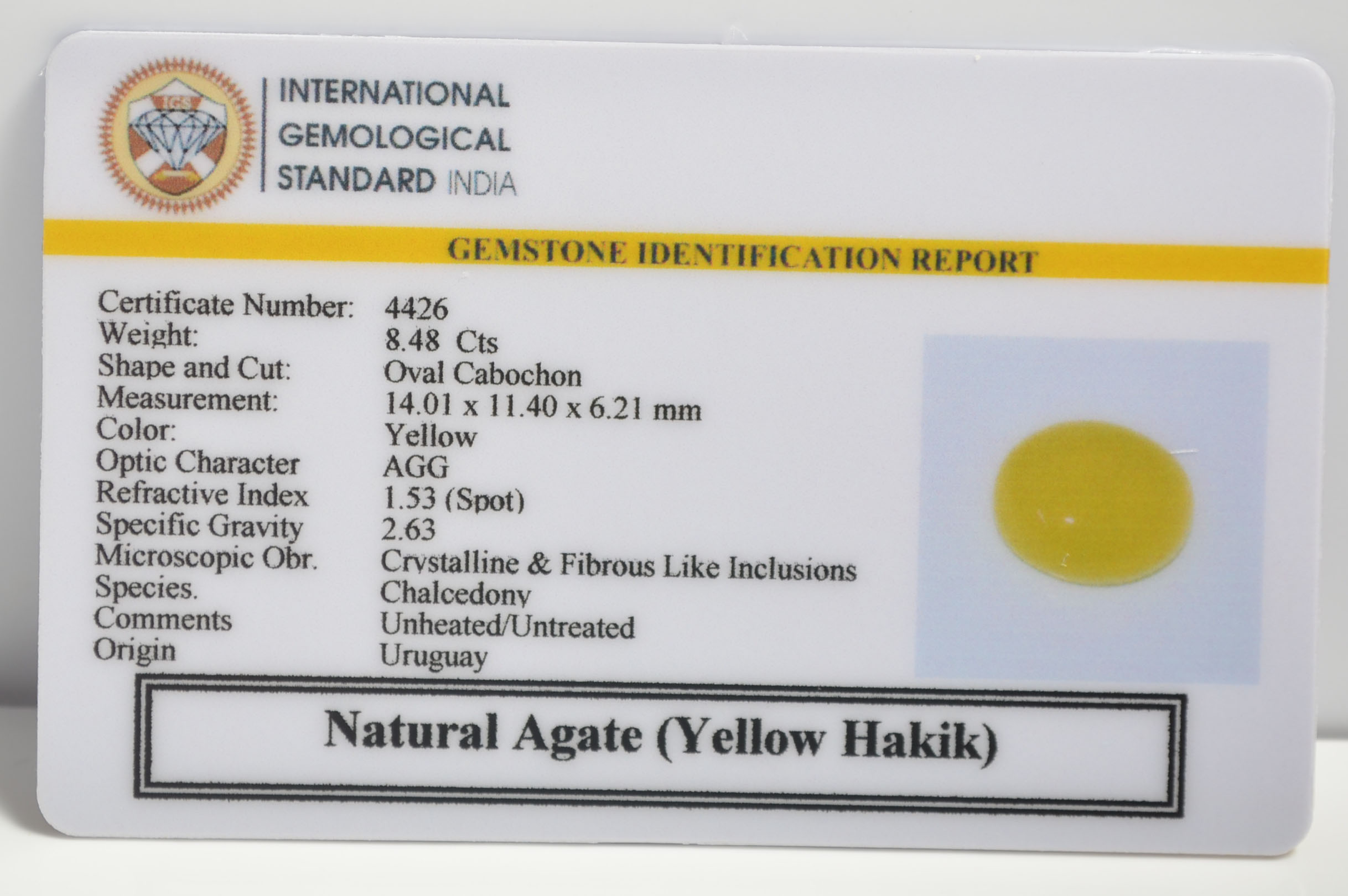 YHK20 2 1 YELLOW HAKIK 8.48 Ct.