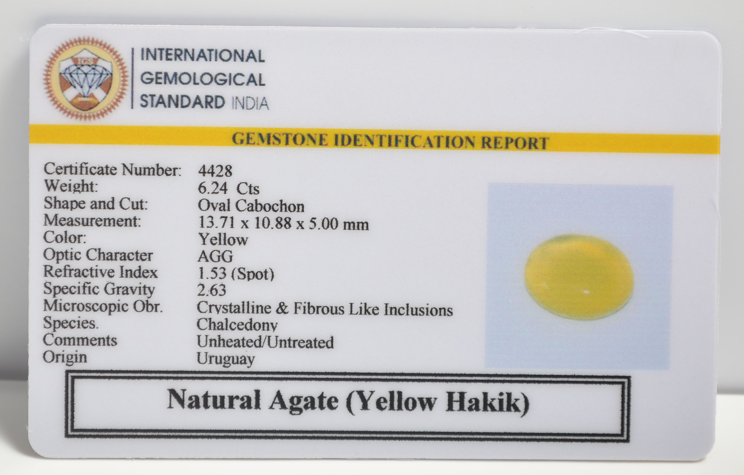 YHK22 2 1 YELLOW HAKIK 6.24 Ct.