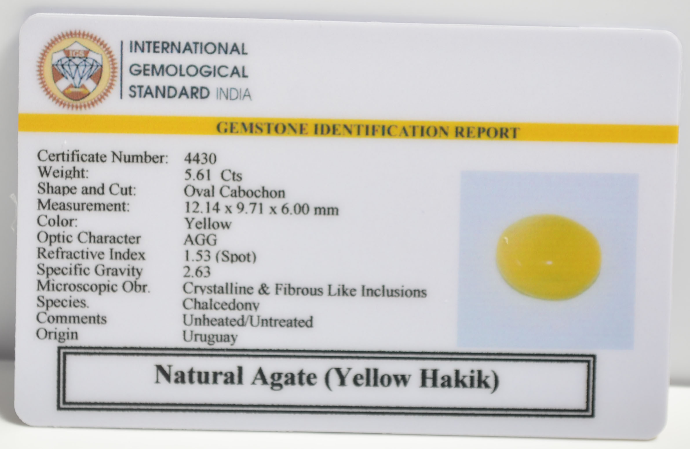 YHK24 2 1 YELLOW HAKIK 5.61 Ct.