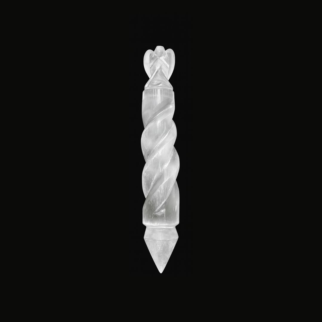 Selenite Angel Wands