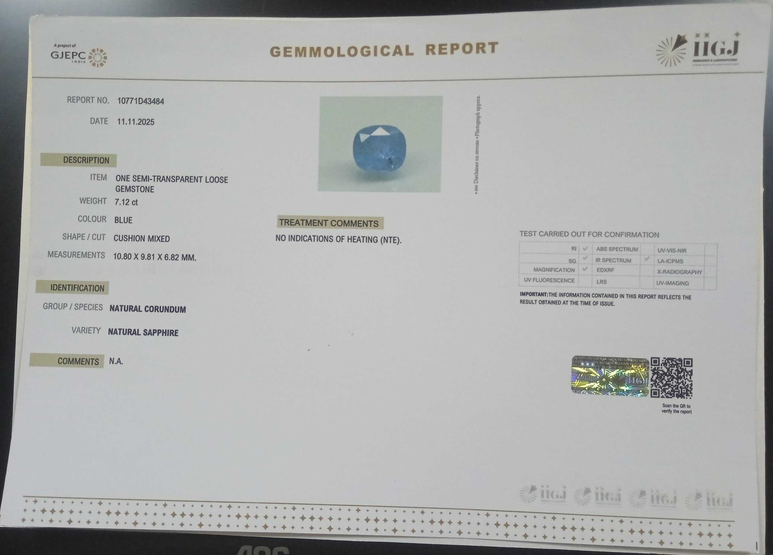 BSPG14750 2 scaled BLUE SAPPHIRE 7.12 Ct.