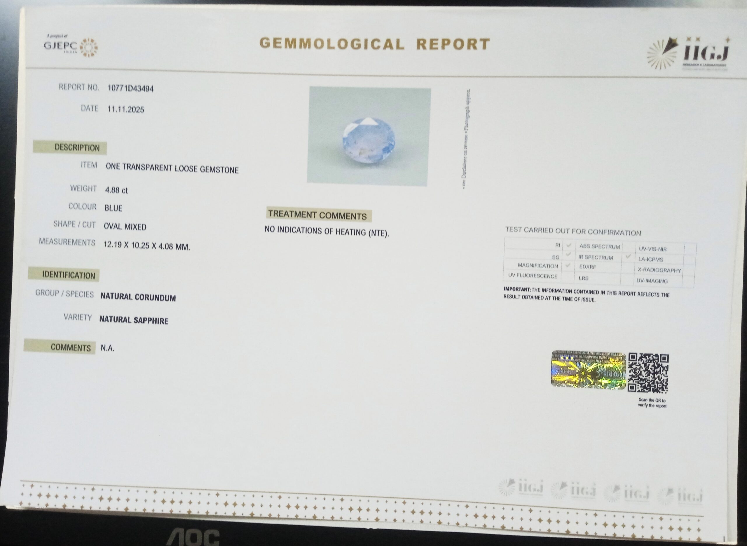 BSPG14758 2 scaled BLUE SAPPHIRE 4.88 Ct.