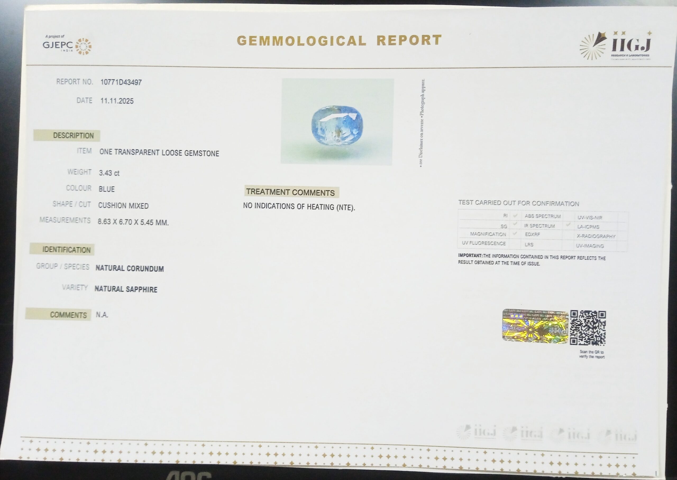 BSPG14761 2 scaled BLUE SAPPHIRE 3.43 Ct.