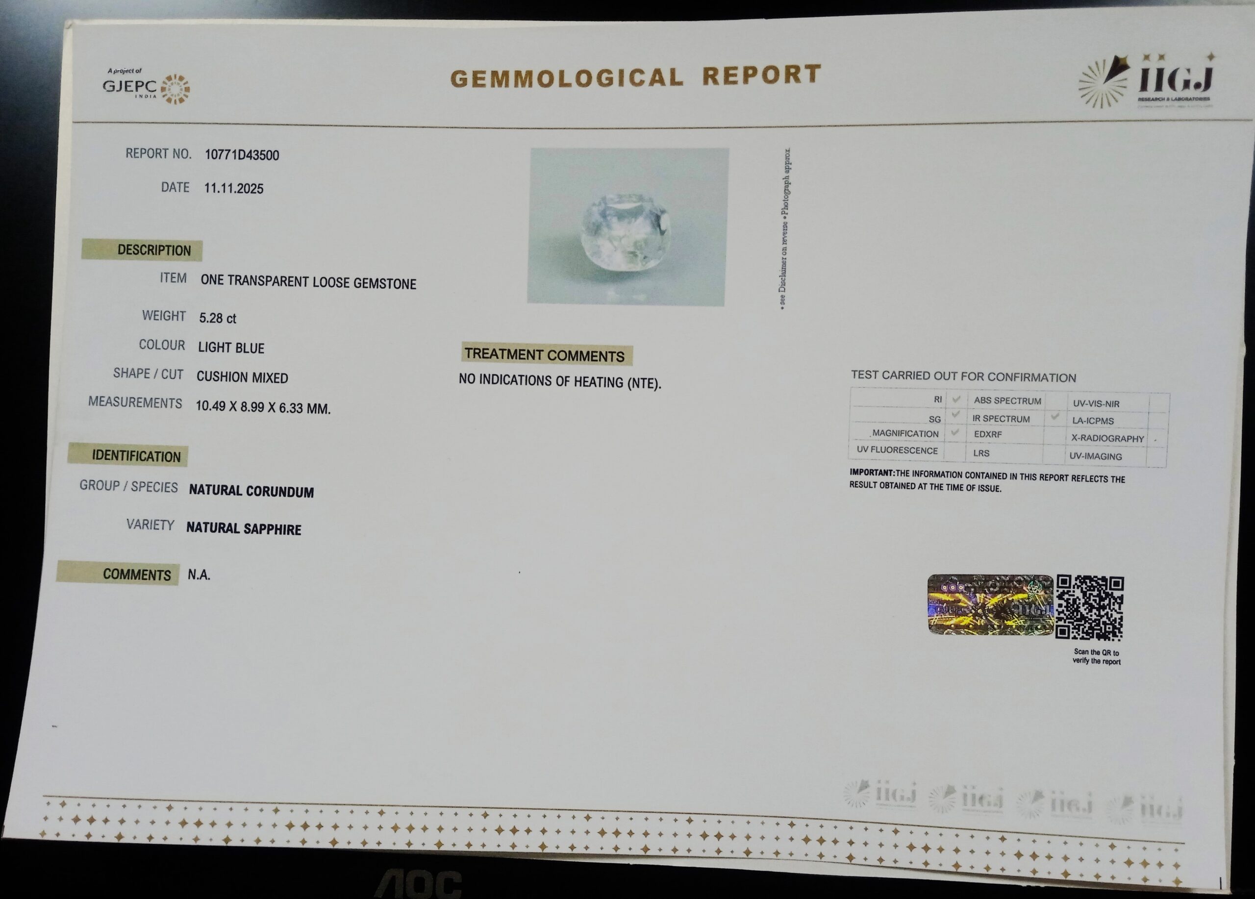 BSPG14764 2 scaled BLUE SAPPHIRE 5.28 Ct.