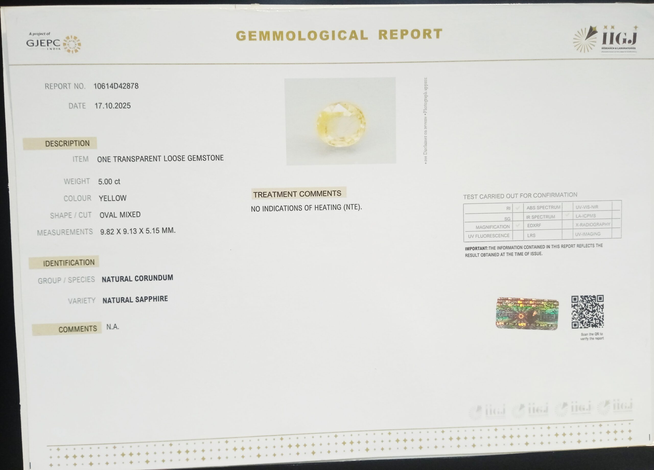 NYSP8715 2 1 scaled YELLOW SAPPHIRE 5 Ct.