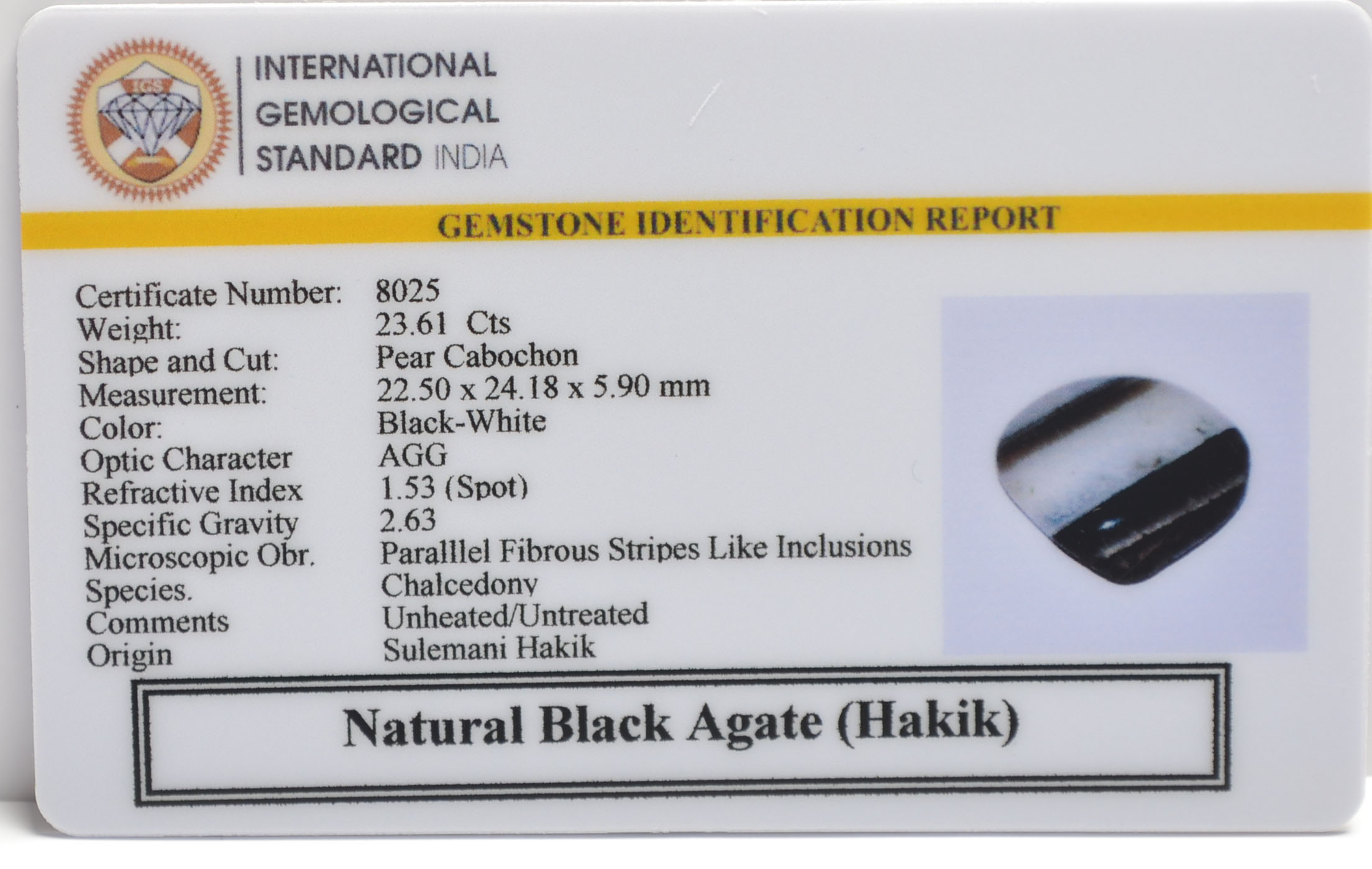 BHK3 2 BLACK HAKIK 23.61 Ct.