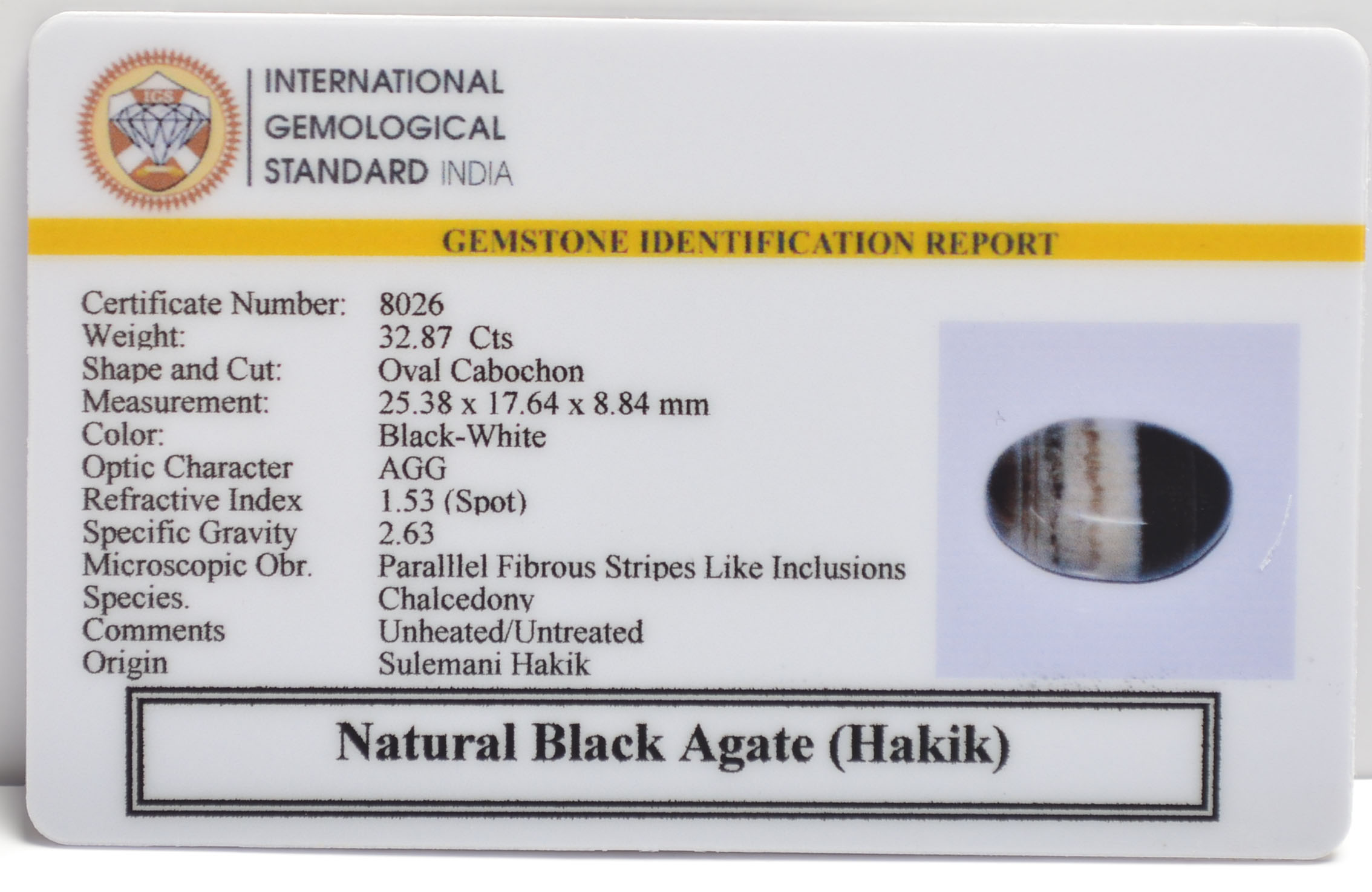 BHK4 2 BLACK HAKIK 32.87 Ct.