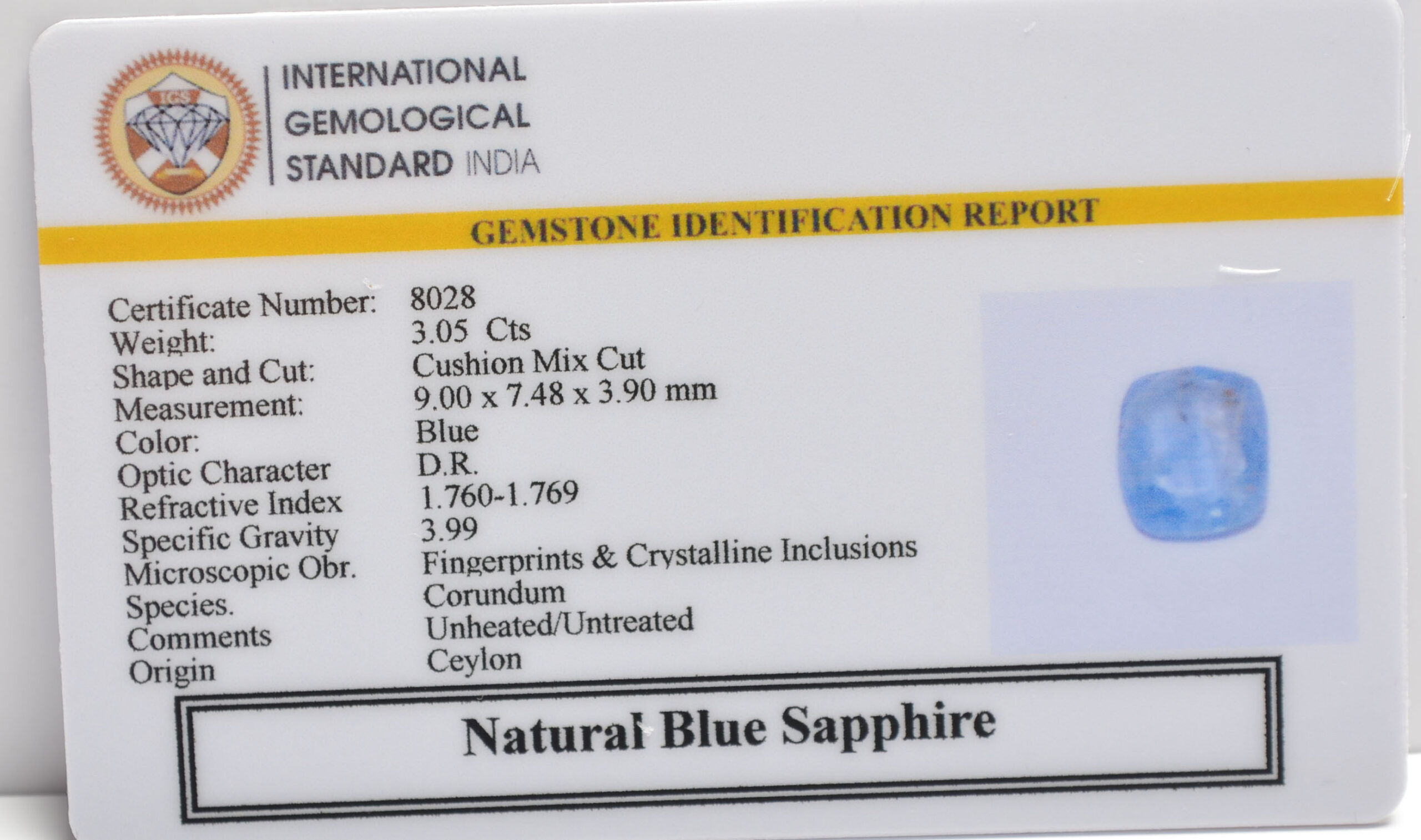 BSP15236 2 scaled BLUE SAPPHIRE 3.05 Ct.