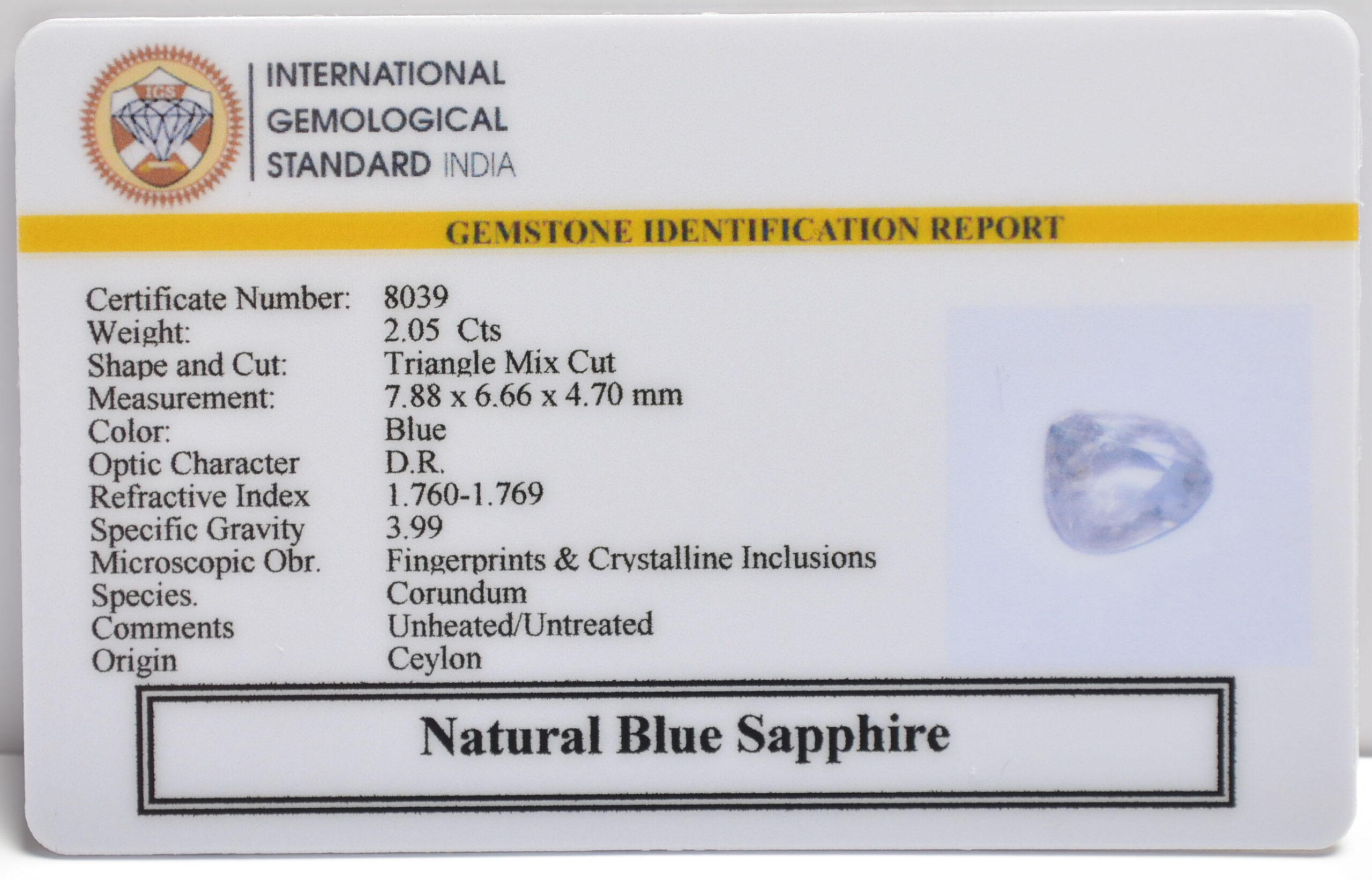 BSP15247 2 scaled BLUE SAPPHIRE 2.05 Ct.