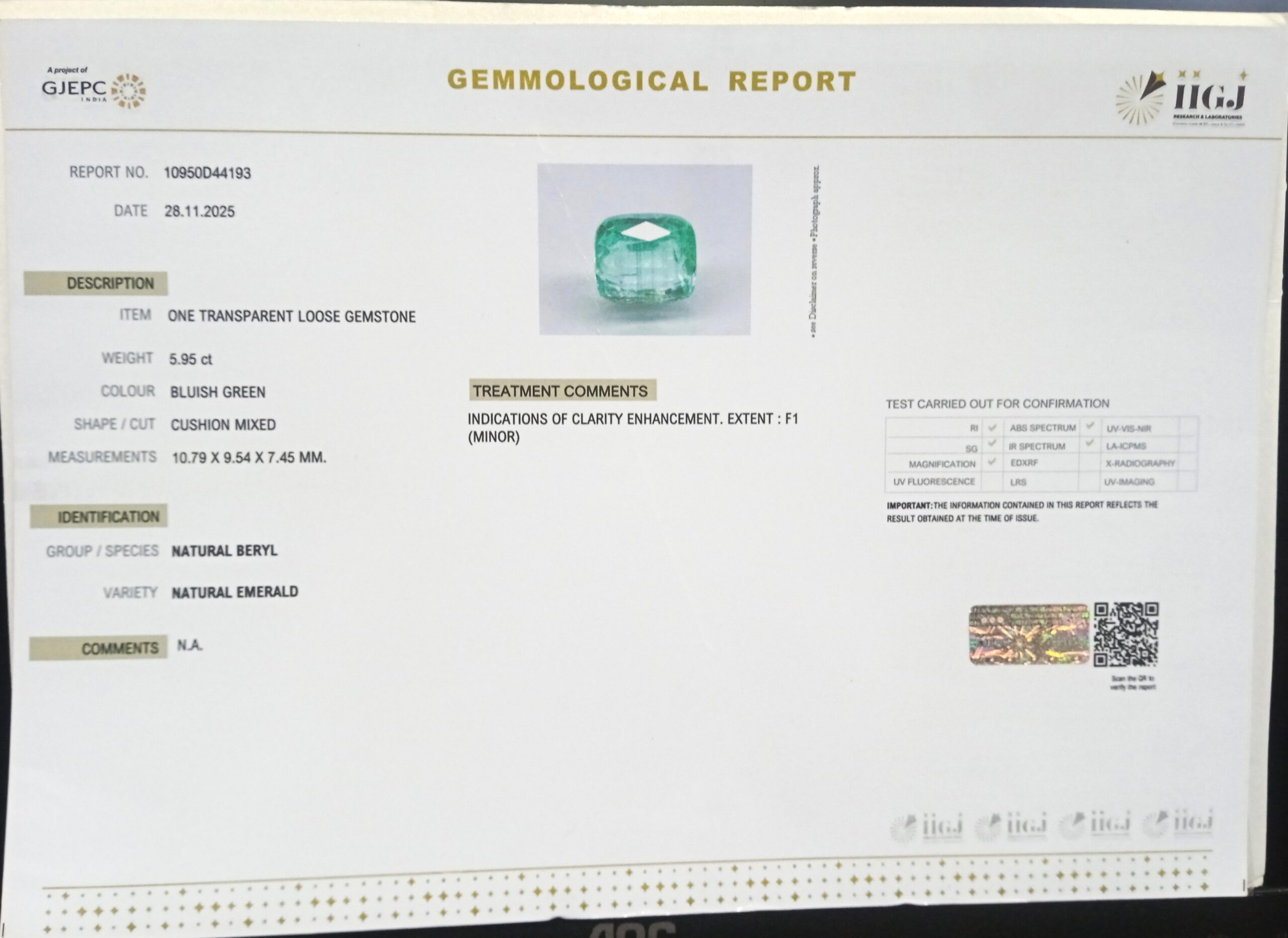EMERALD 5.95 Ct. 3 EMRG21399 2 scaled EMERALD 5.95 Ct.