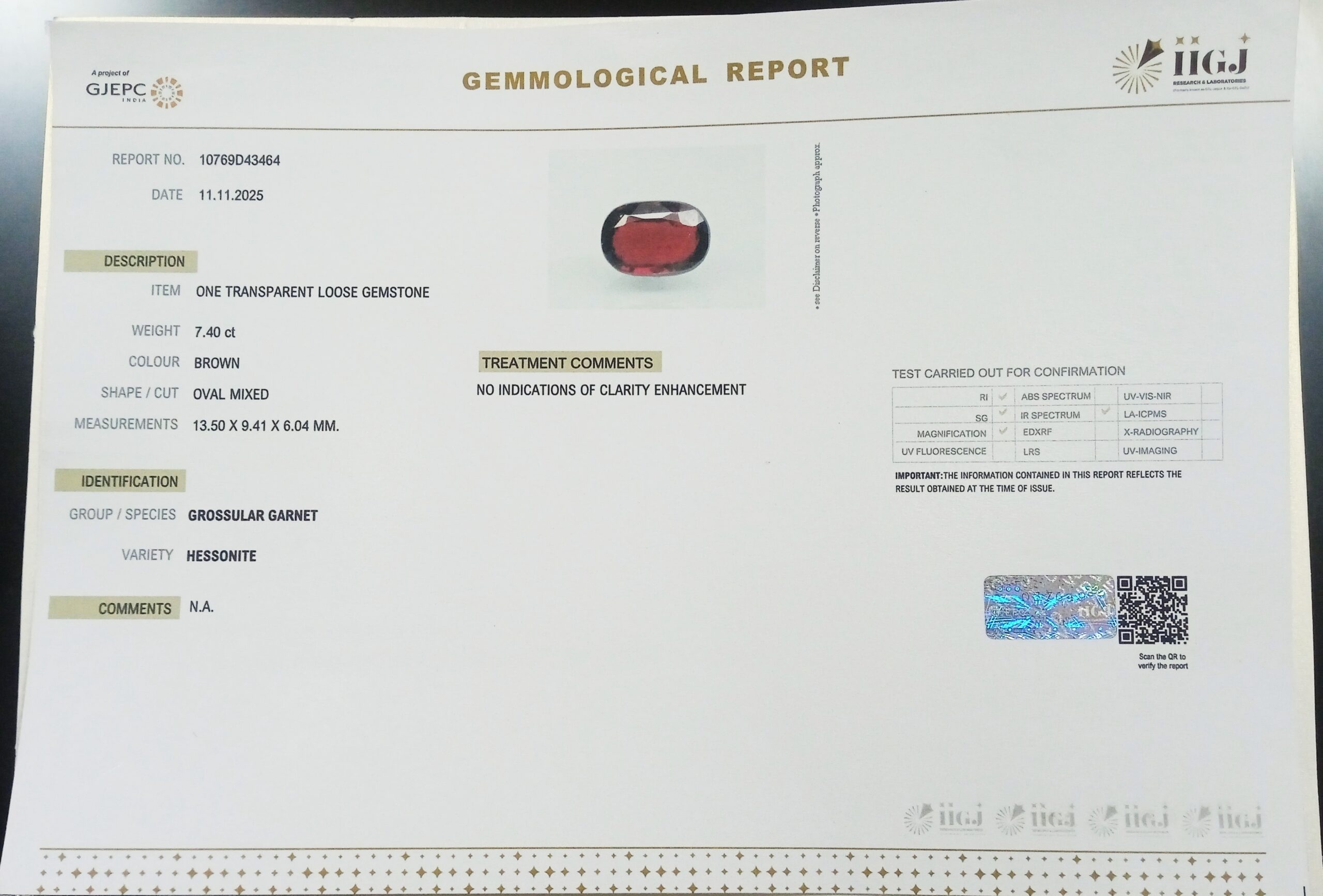 GMD7610 2 scaled HESSONITE GOMED 7.4 Ct.