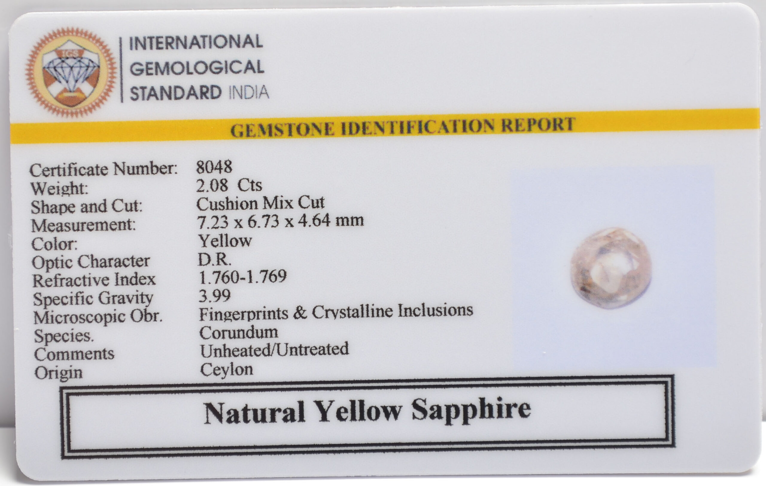 NYSP8750 2 scaled YELLOW SAPPHIRE 2.08 Ct.