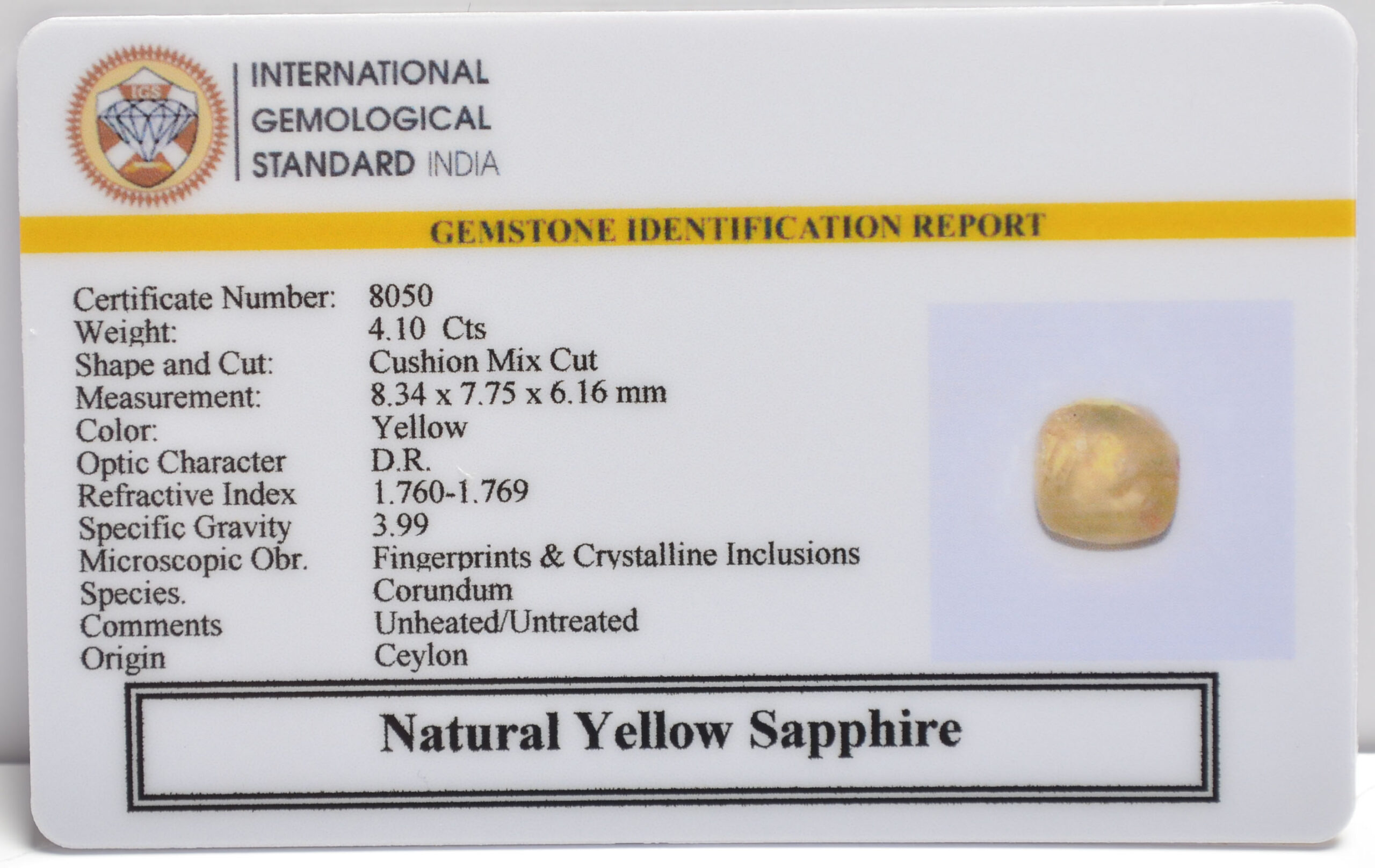 NYSP8752 2 scaled YELLOW SAPPHIRE 4.1 Ct.