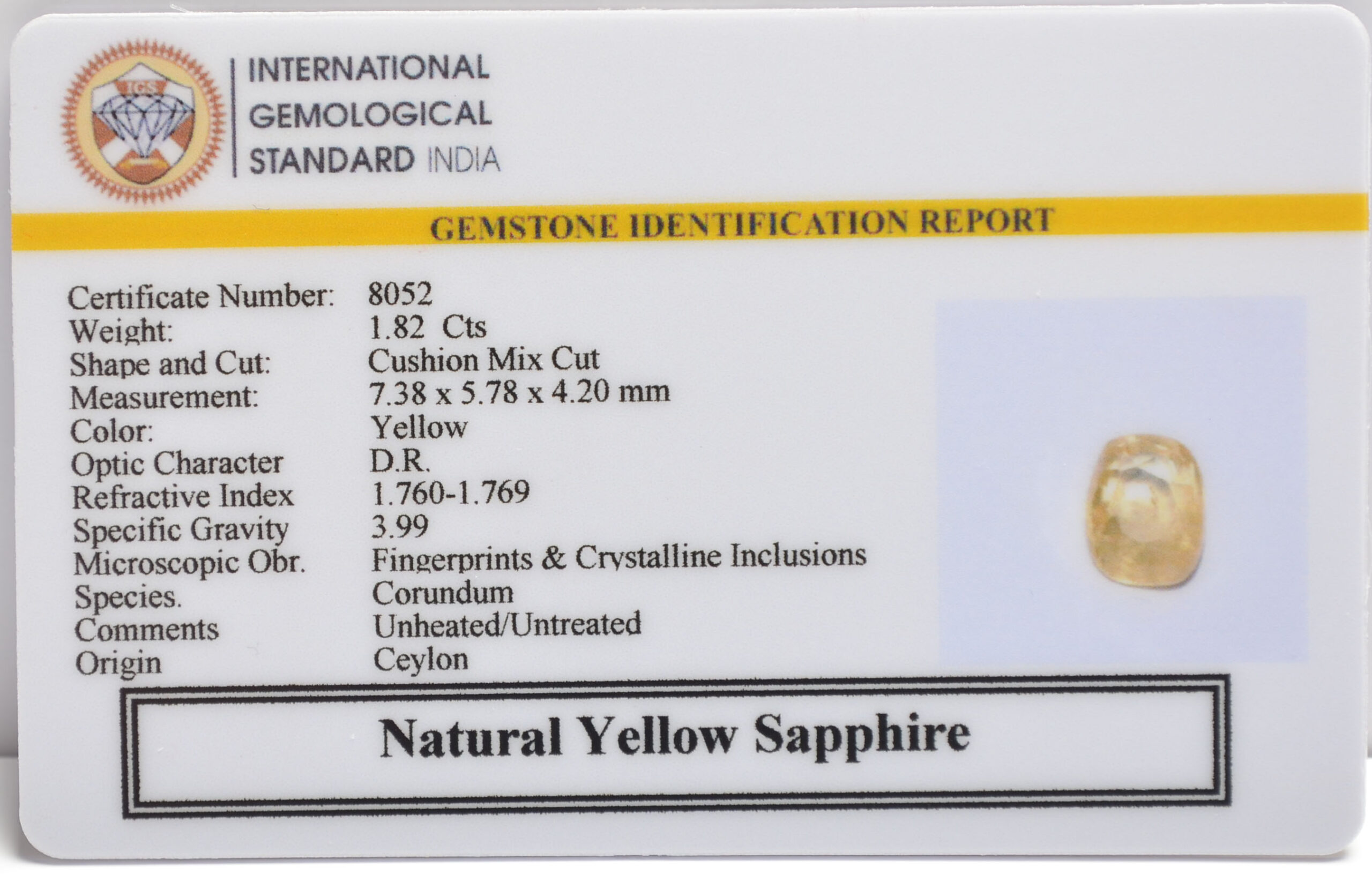 NYSP8754 2 scaled YELLOW SAPPHIRE 1.82 Ct.
