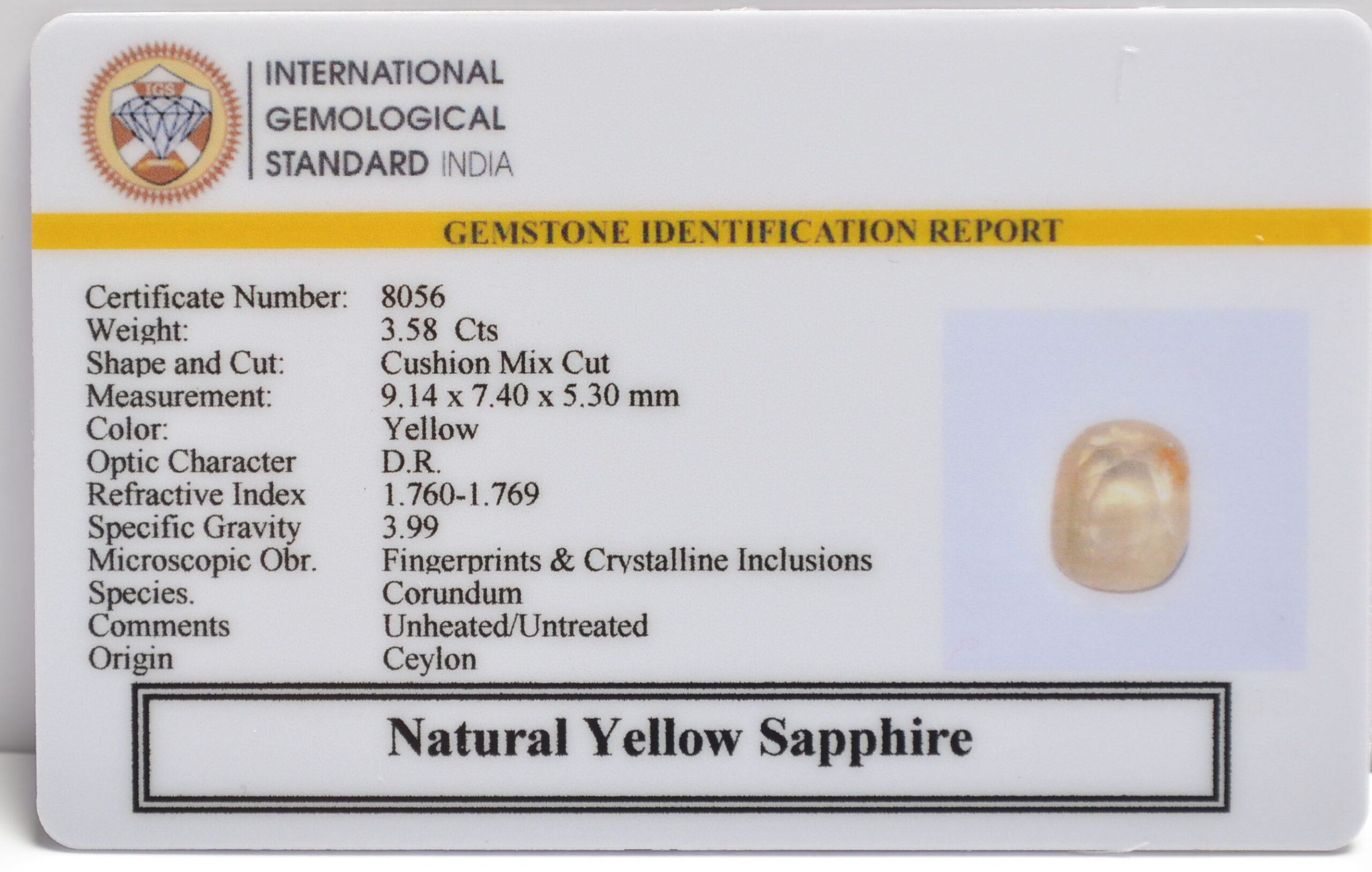 YELLOW SAPPHIRE 3.58 Ct. 3 NYSP8758 2 scaled YELLOW SAPPHIRE 3.58 Ct.