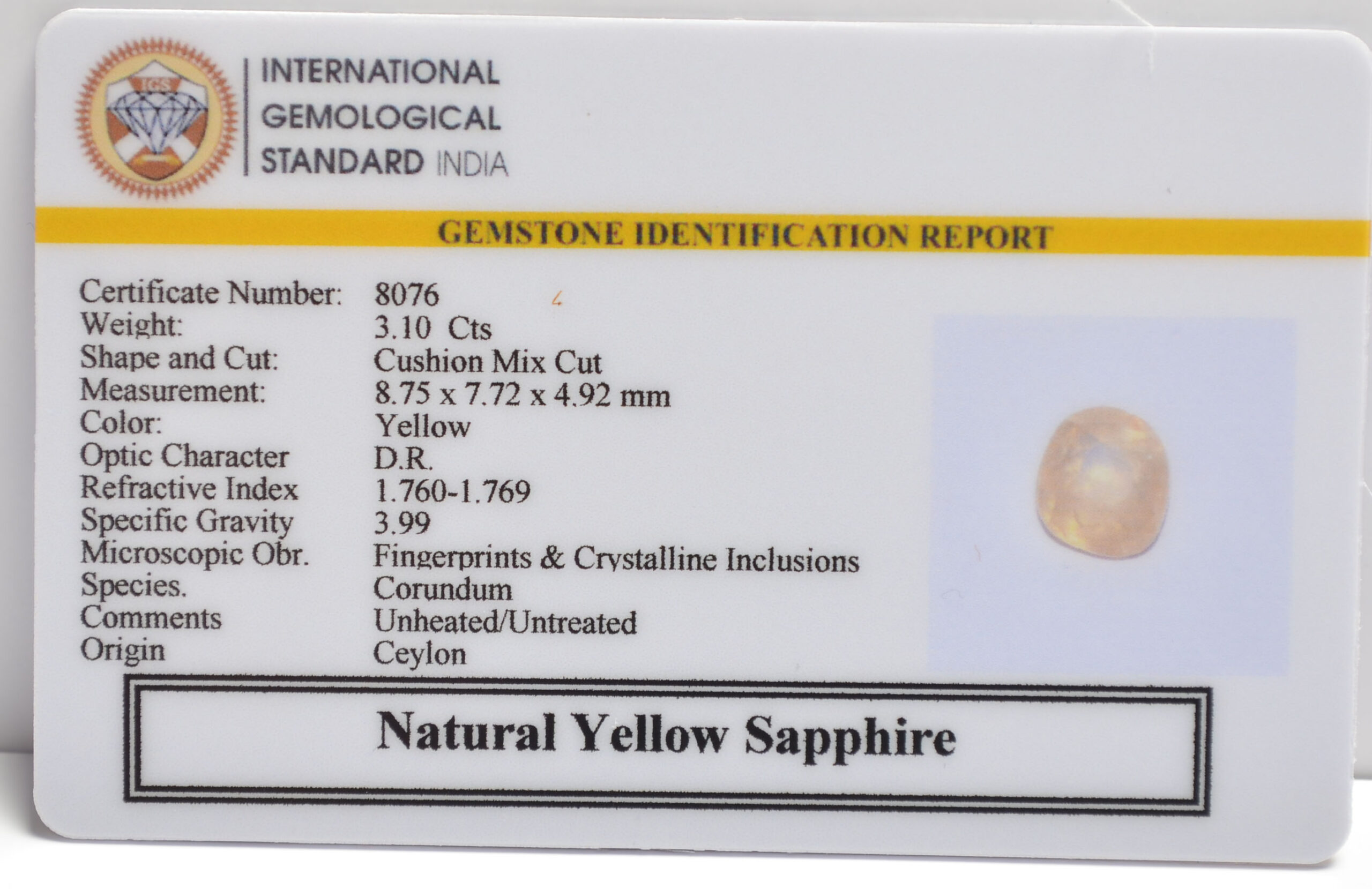 NYSP8778 2 scaled YELLOW SAPPHIRE 3.1 Ct.