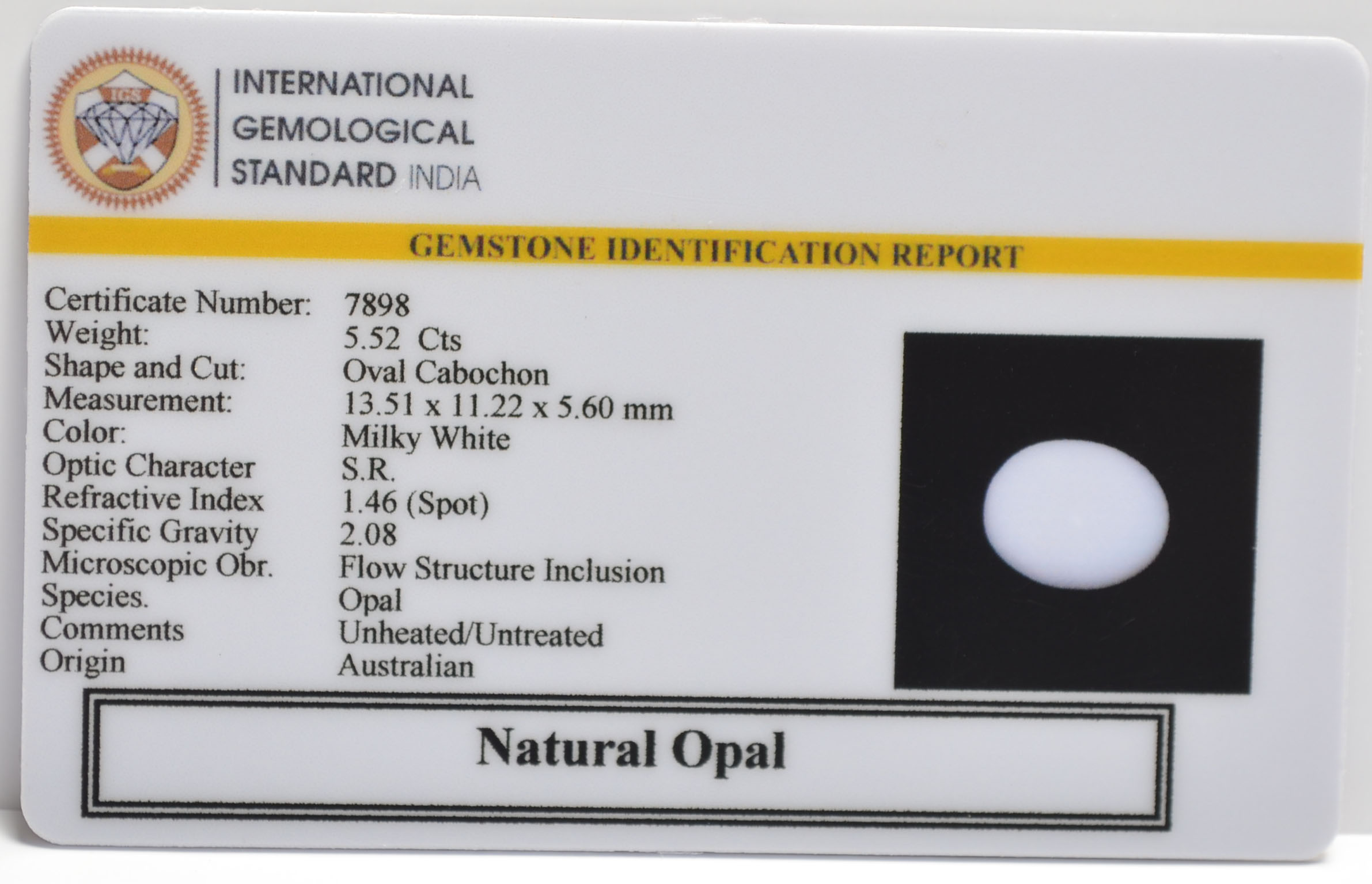 OPL9534 2 OPAL 5.52 Ct.