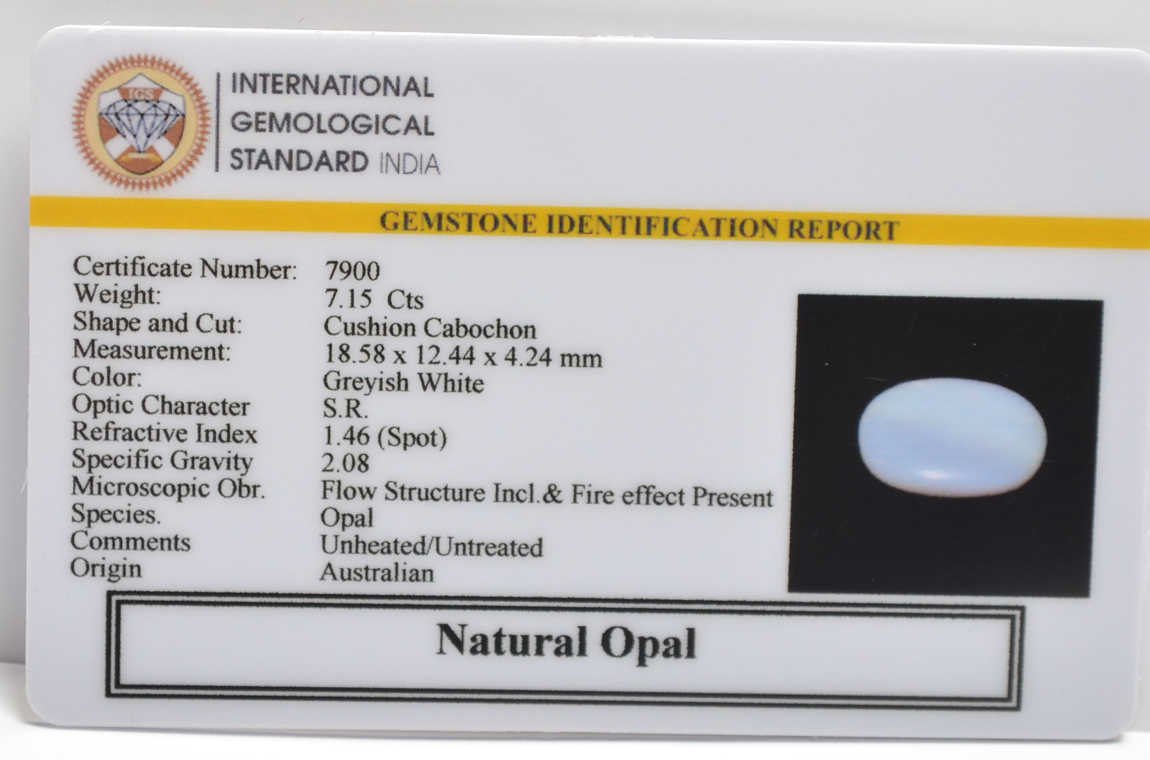 OPAL 7.15 Ct. 3 OPL9536 2 OPAL 7.15 Ct.