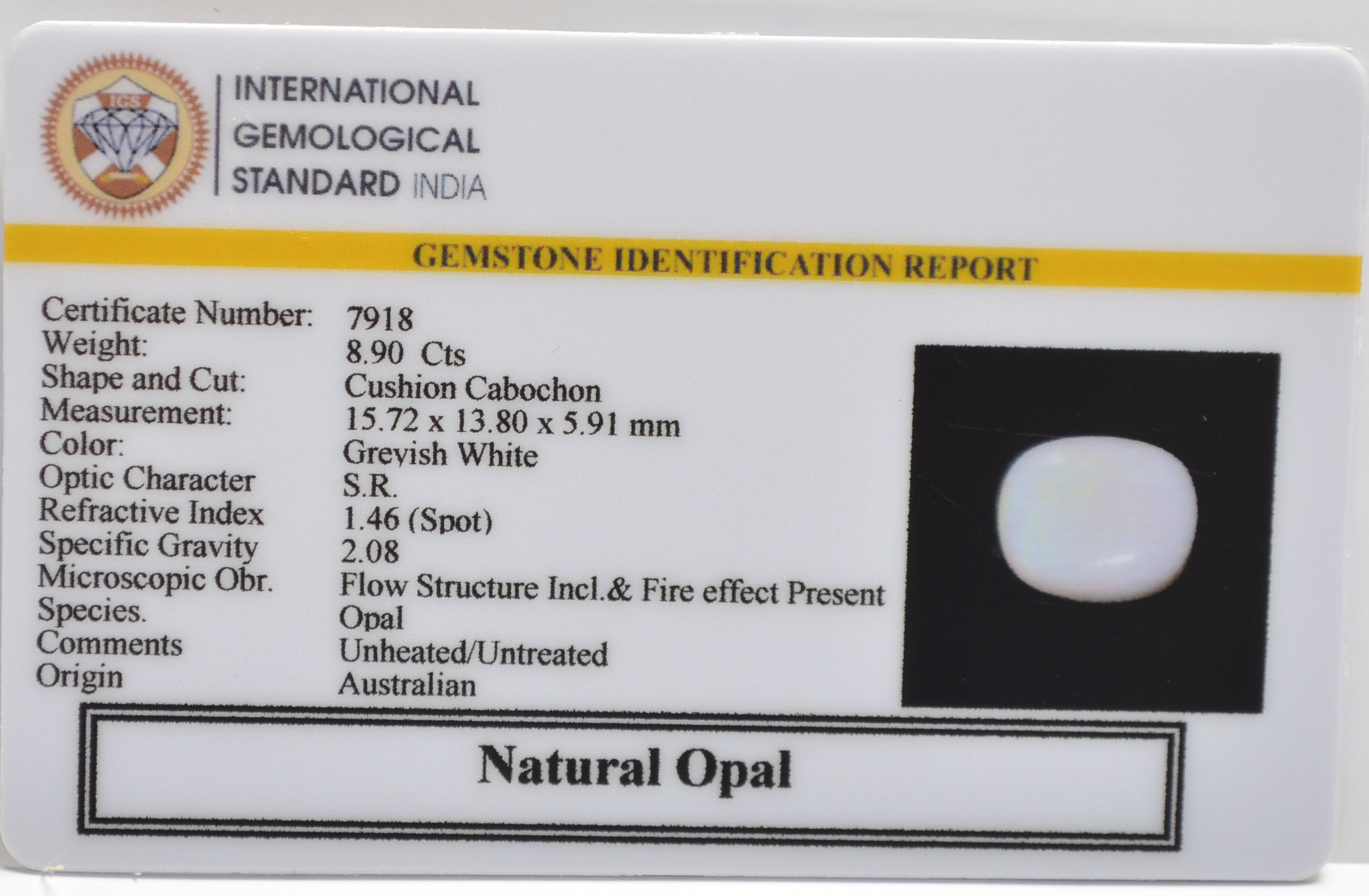 OPL9554 2 OPAL 8.9 Ct.