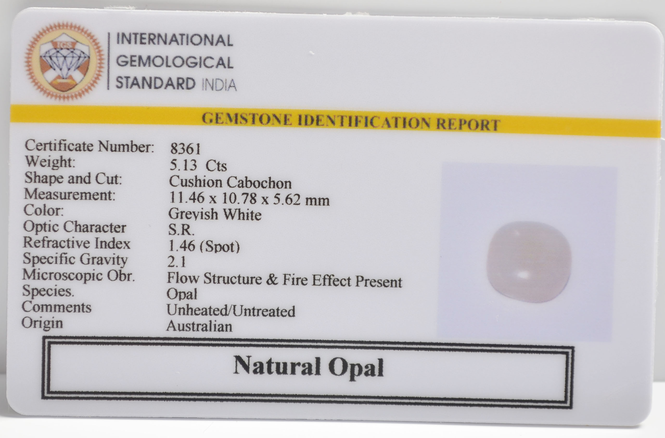 OPL9568 2 OPAL 5.13 Ct.