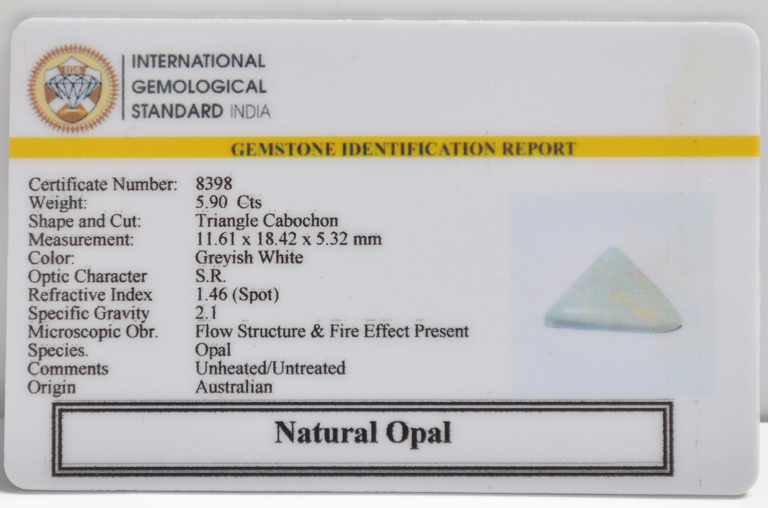 OPL9605 2 OPAL 5.9 Ct.