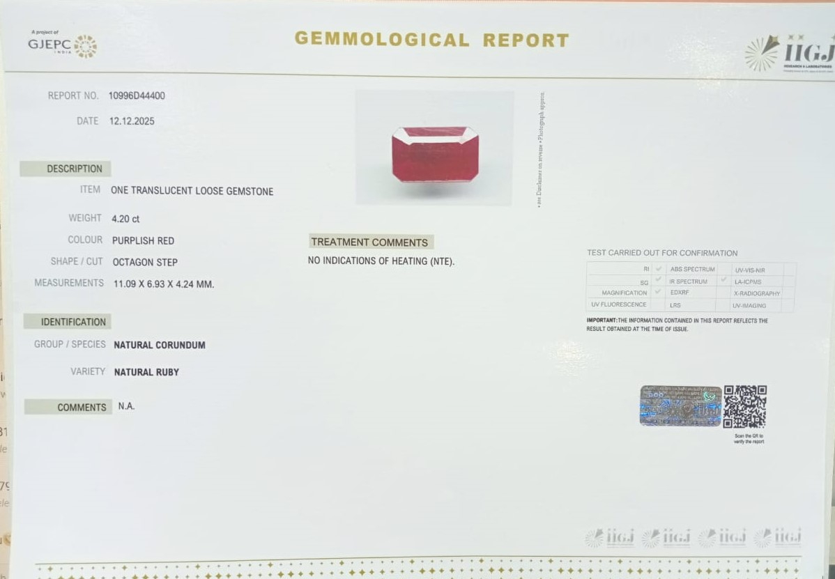 RUBG8326 2 RUBY 4.2 Ct.