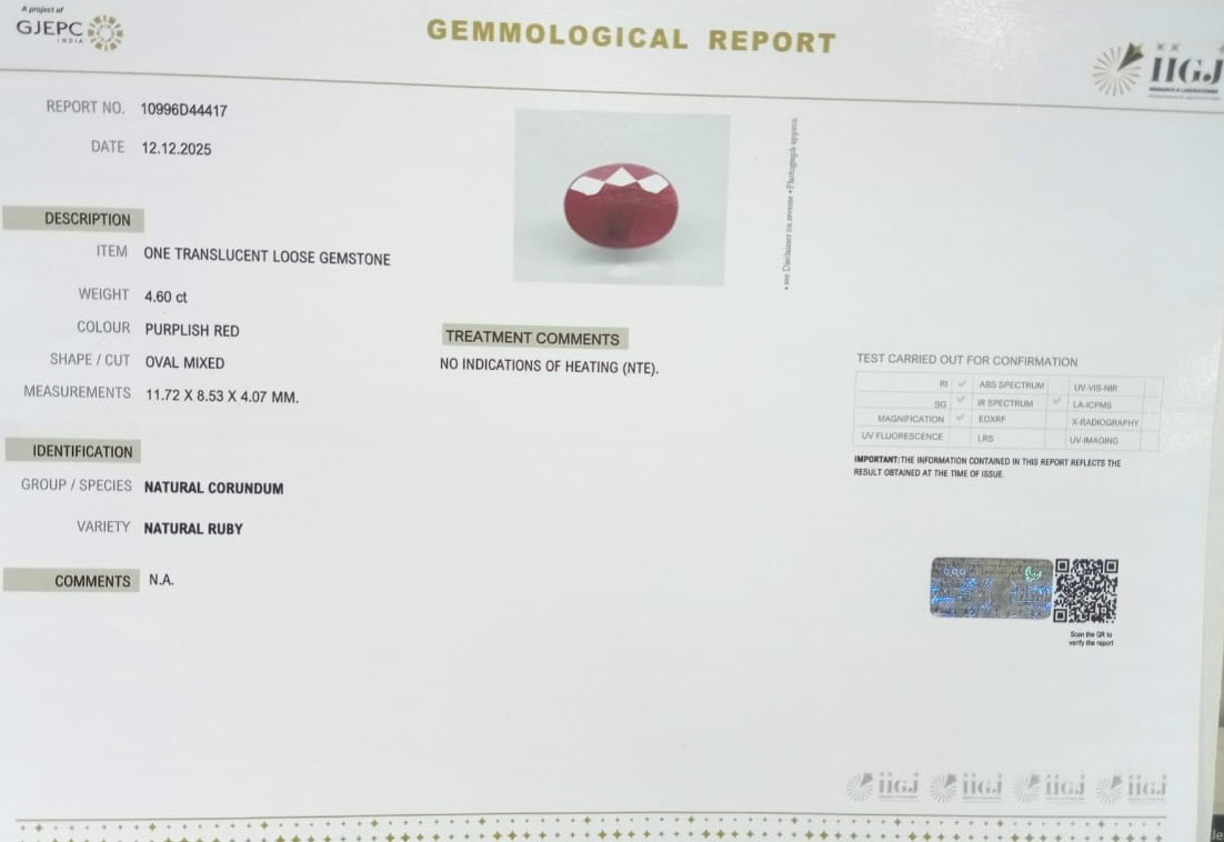 RUBY 4.6 Ct. 3 RUBG8339 2 RUBY 4.6 Ct.