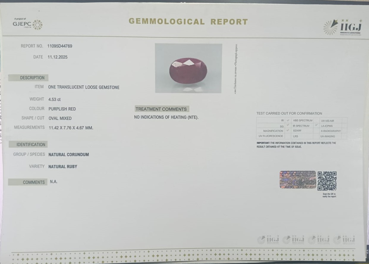 RUBY 4.53 Ct. 3 RUBG8343 2 RUBY 4.53 Ct.