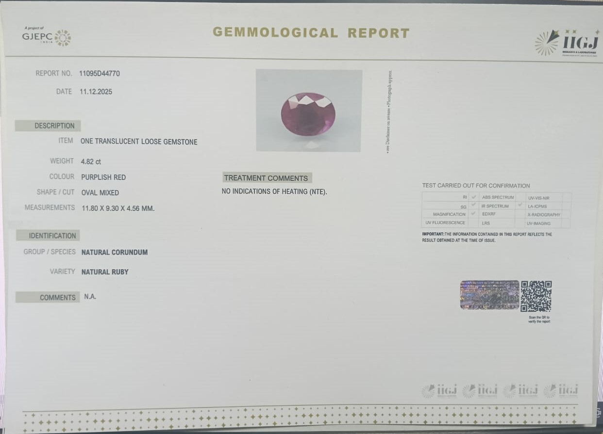 RUBY 4.82 Ct. 3 RUBG8344 2 RUBY 4.82 Ct.