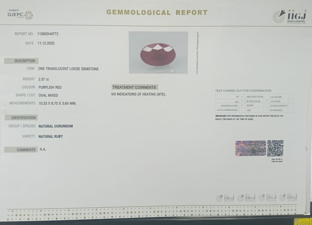 RUBY 2.57 Ct. 3 RUBG8346 2 RUBY 2.57 Ct.