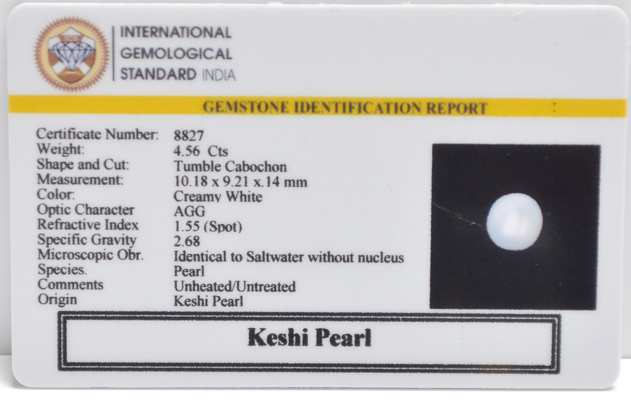 2327 2 KESHI PEARL 4.56 Ct.