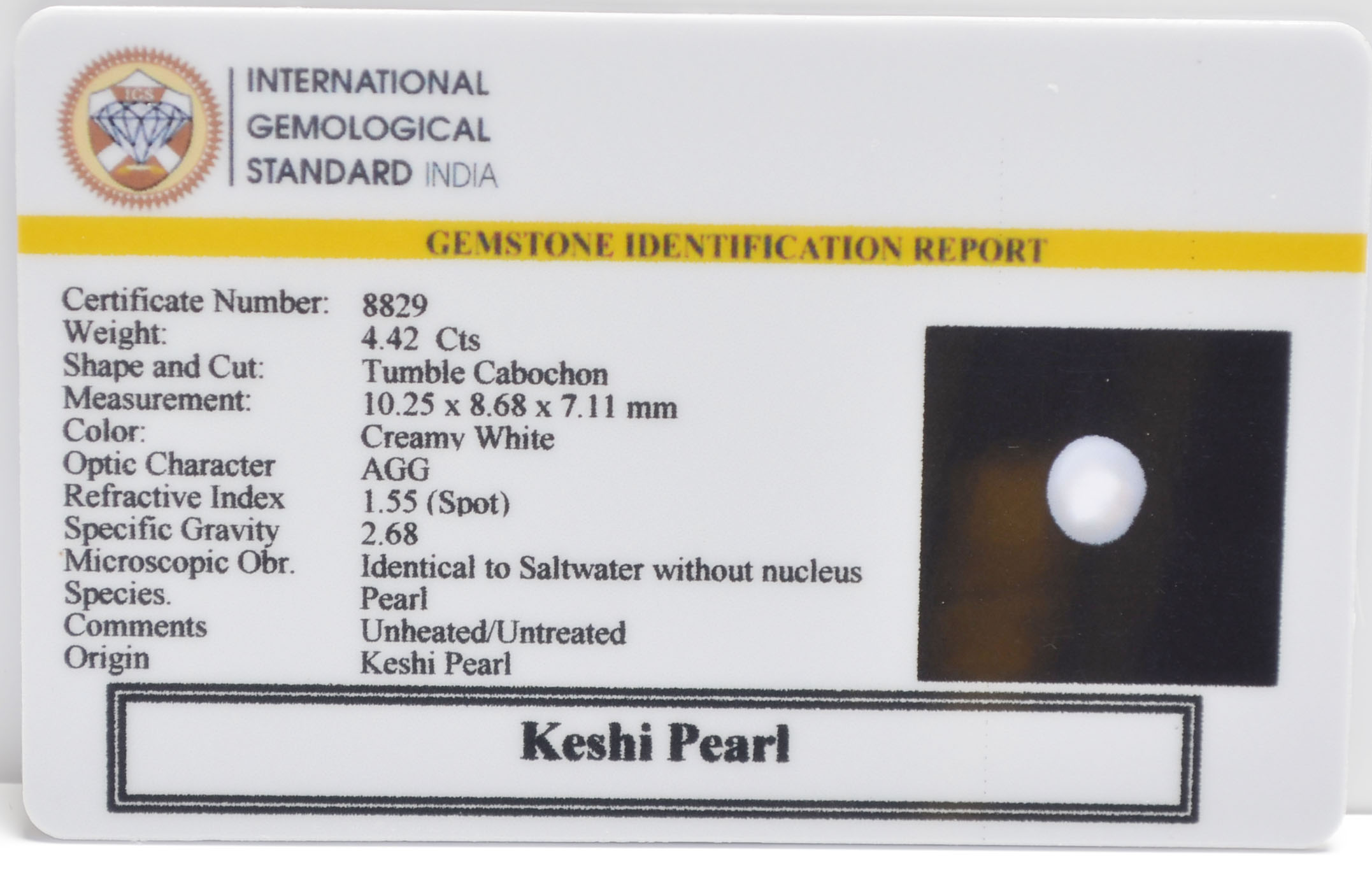 2329 2 KESHI PEARL 4.42 Ct.