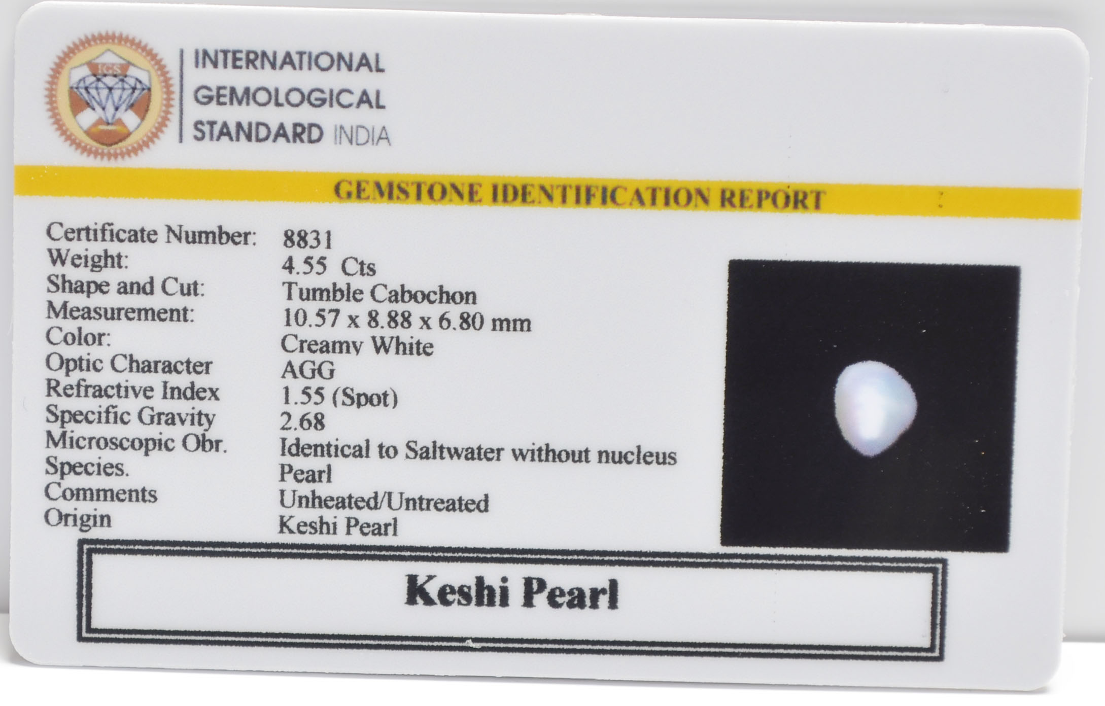 2331 2 KESHI PEARL 4.55 Ct.