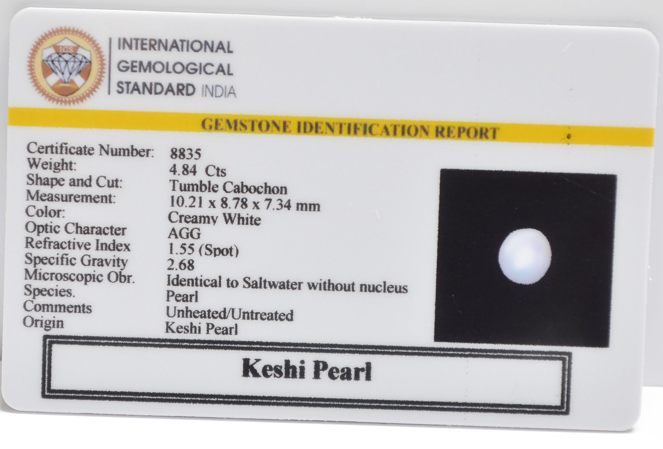 2335 2 KESHI PEARL 4.84 Ct.