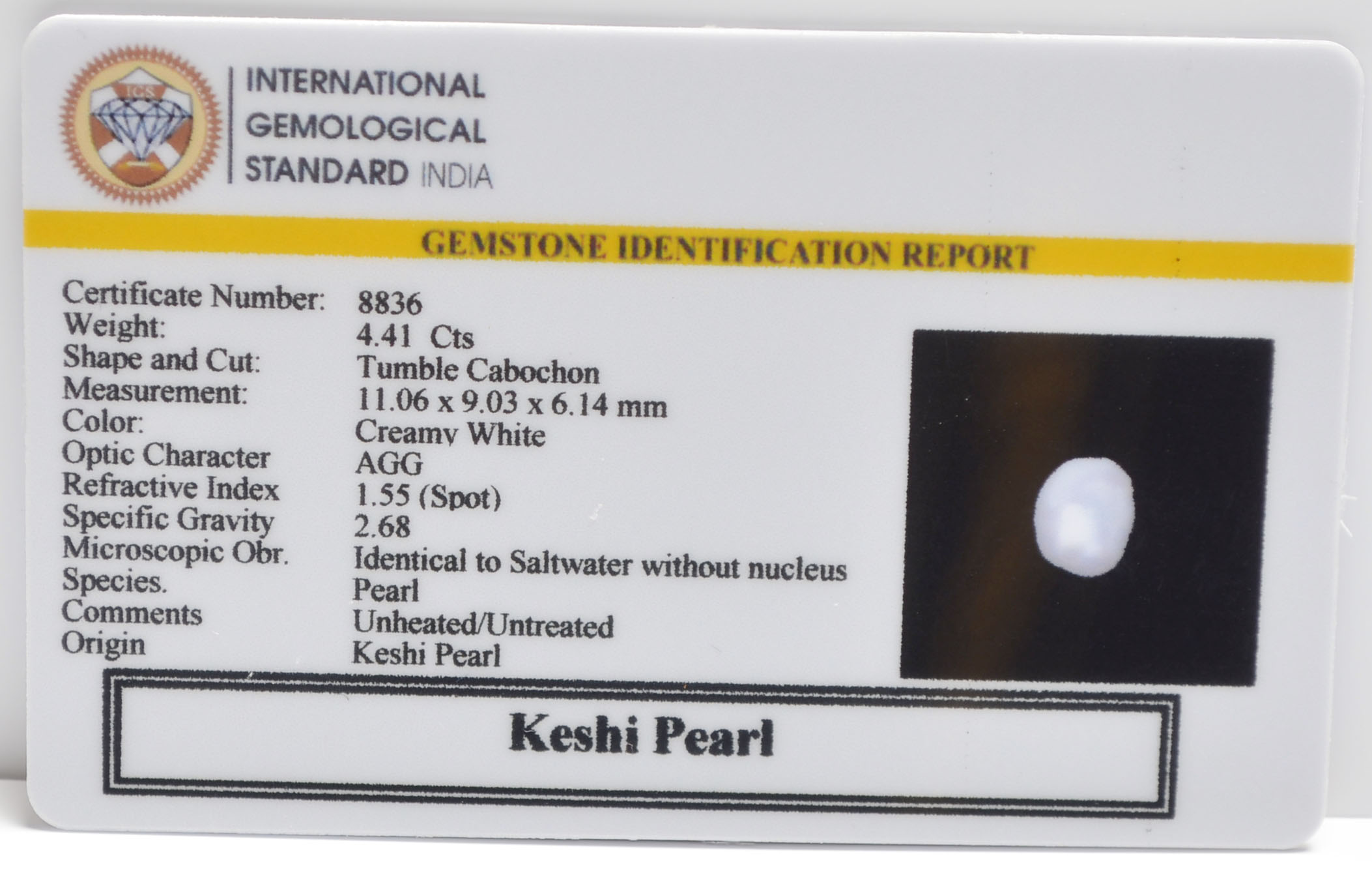 2336 2 KESHI PEARL 4.41 Ct.