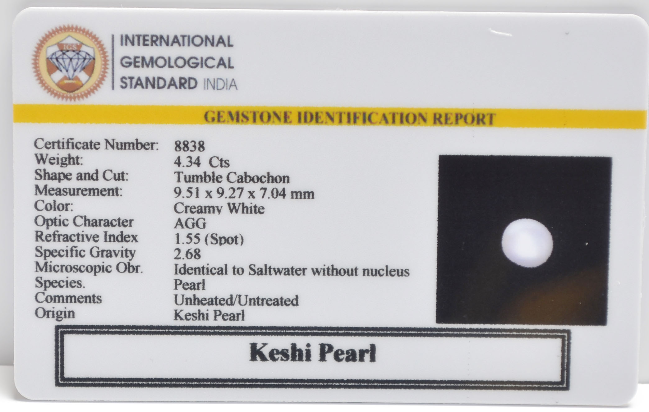 2338 2 KESHI PEARL 4.34 Ct.