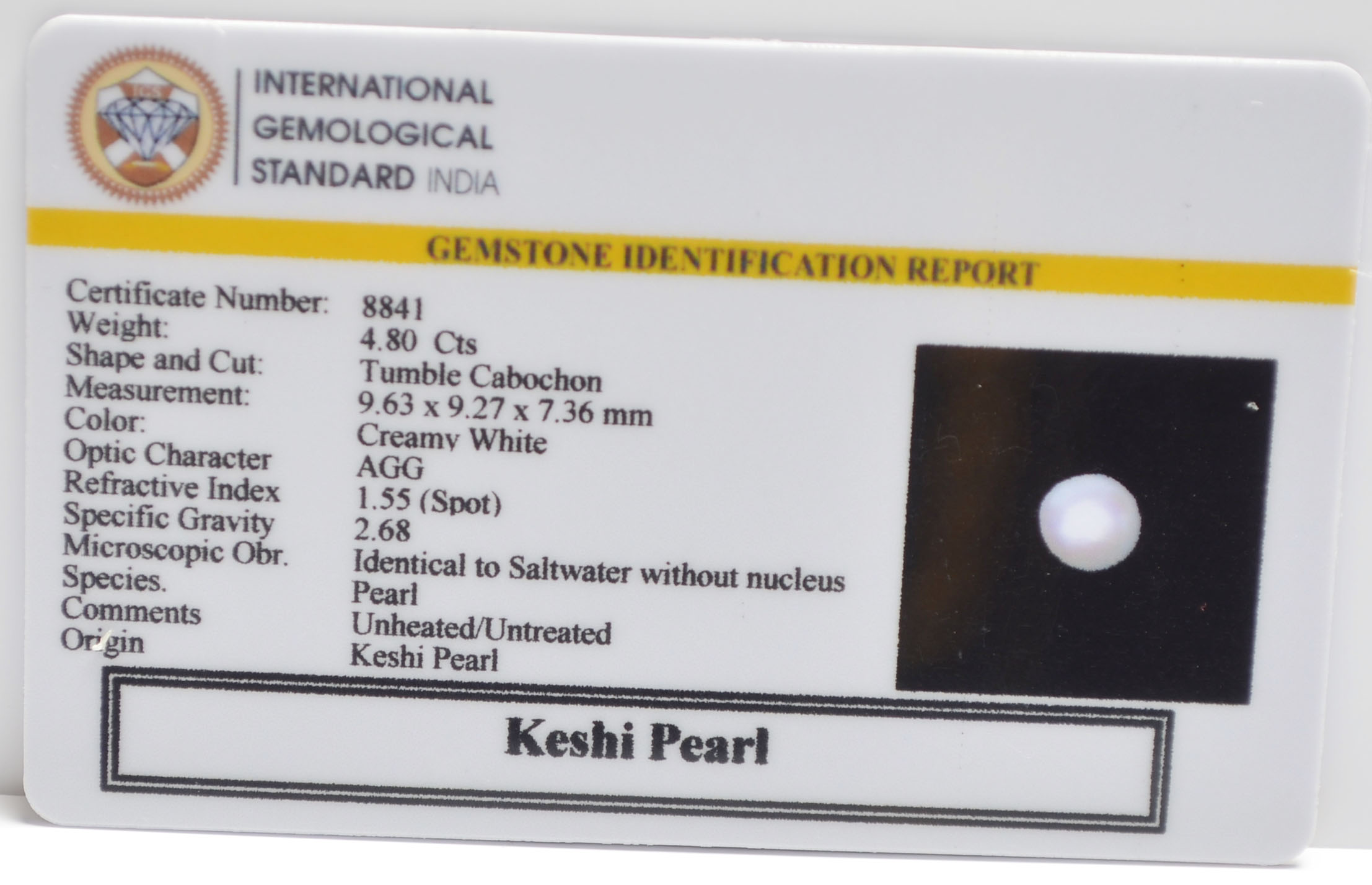 2341 2 KESHI PEARL 4.8 Ct.