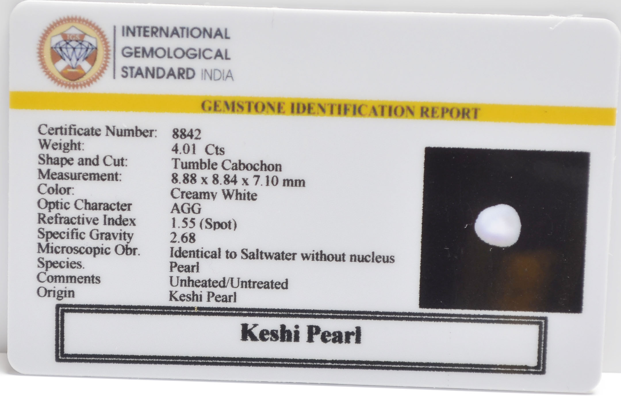 2342 2 KESHI PEARL 4.01 Ct.