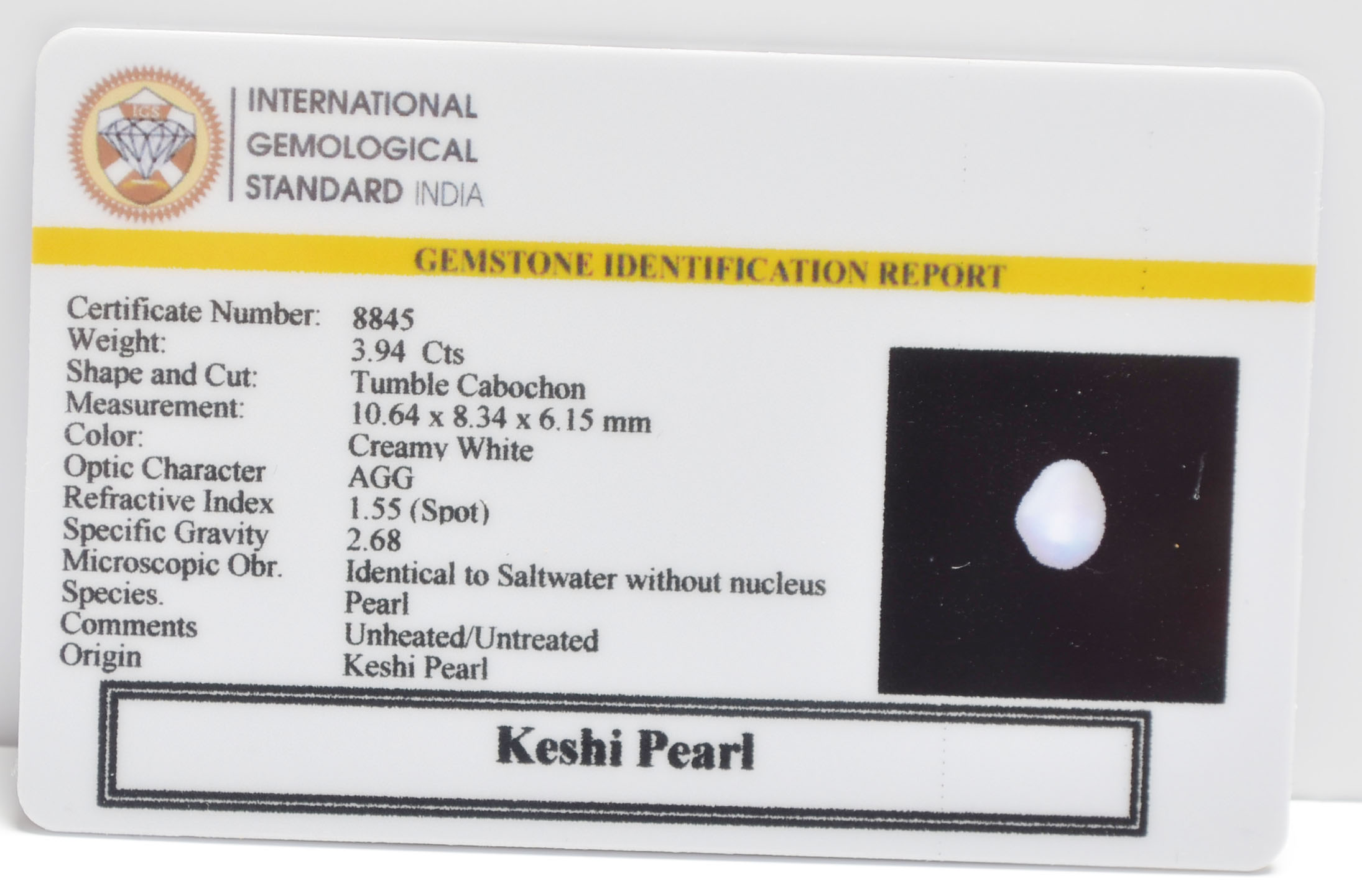 2345 2 KESHI PEARL 3.94 Ct.