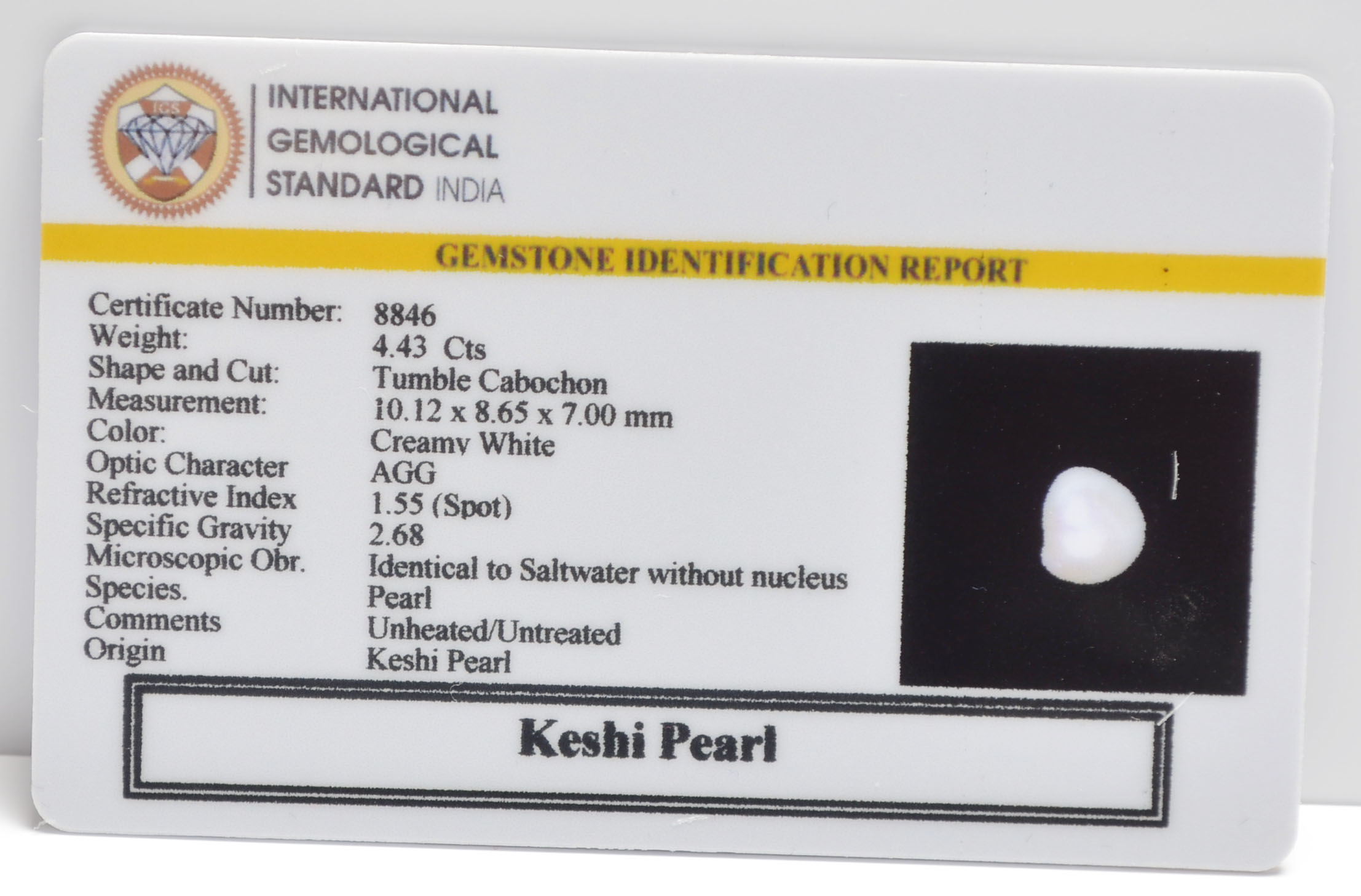 2346 2 KESHI PEARL 4.43 Ct.
