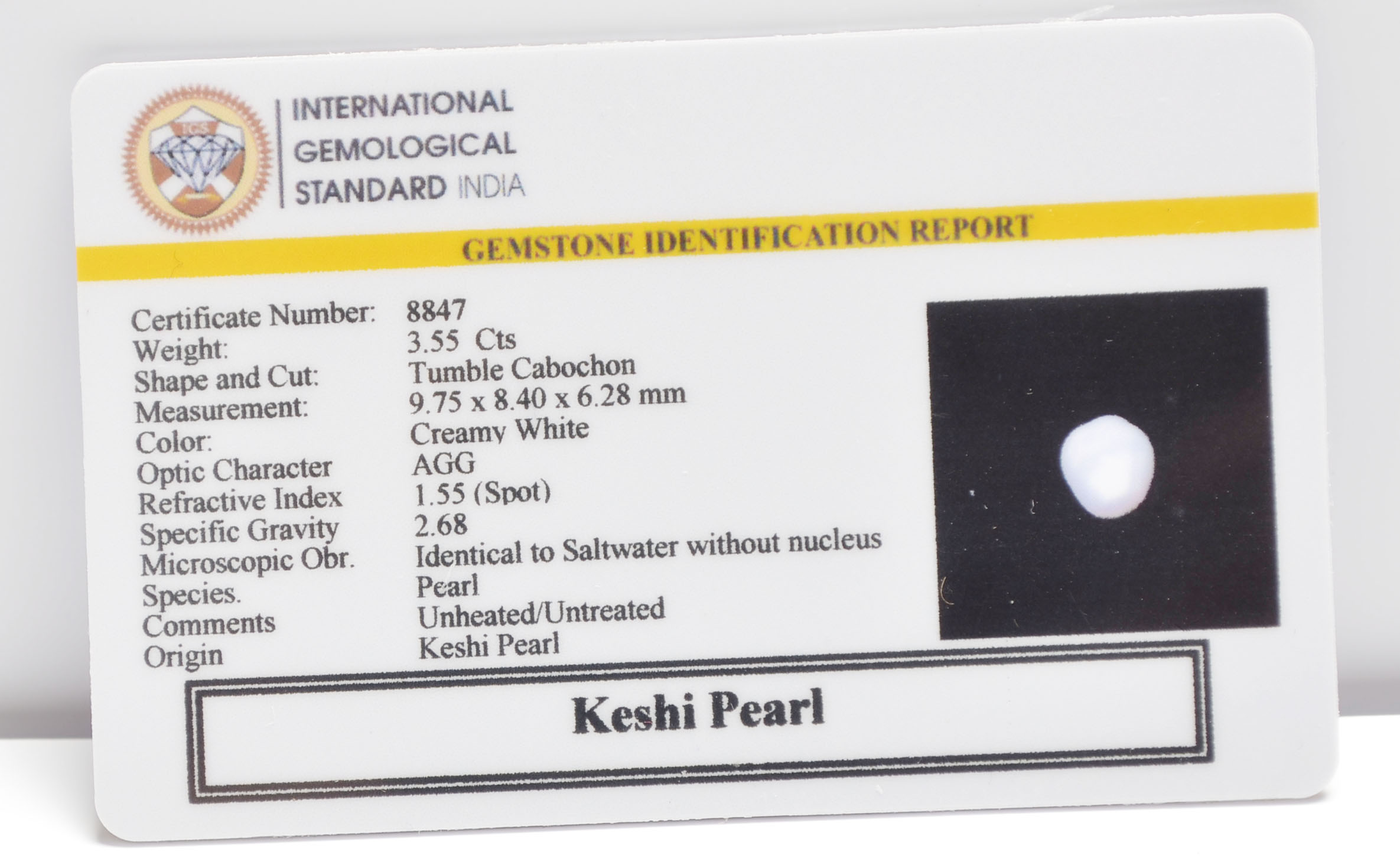 2347 2 KESHI PEARL 3.55 Ct.