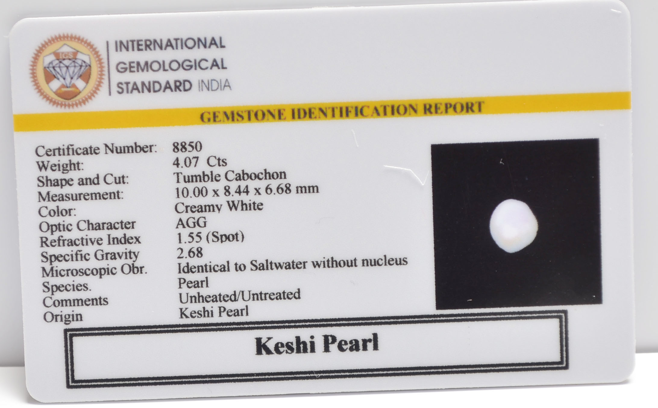 2350 2 KESHI PEARL 4.07 Ct.