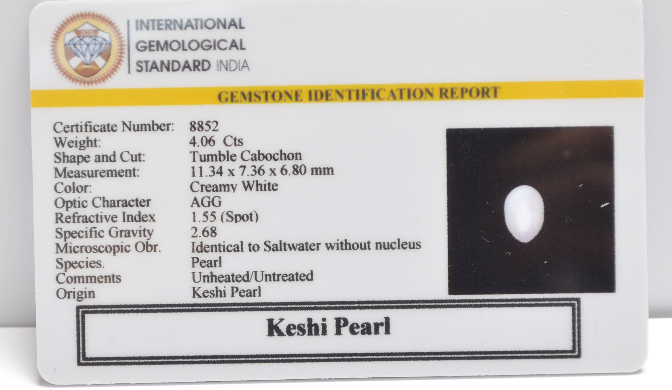 2352 2 KESHI PEARL 4.06 Ct.