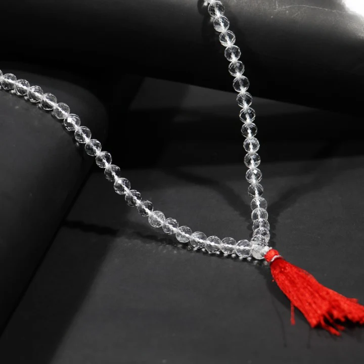 Sphatik Mala Diamond Cut (108+1) 4 4 cleanup Sphatik Mala Diamond Cut (108+1)