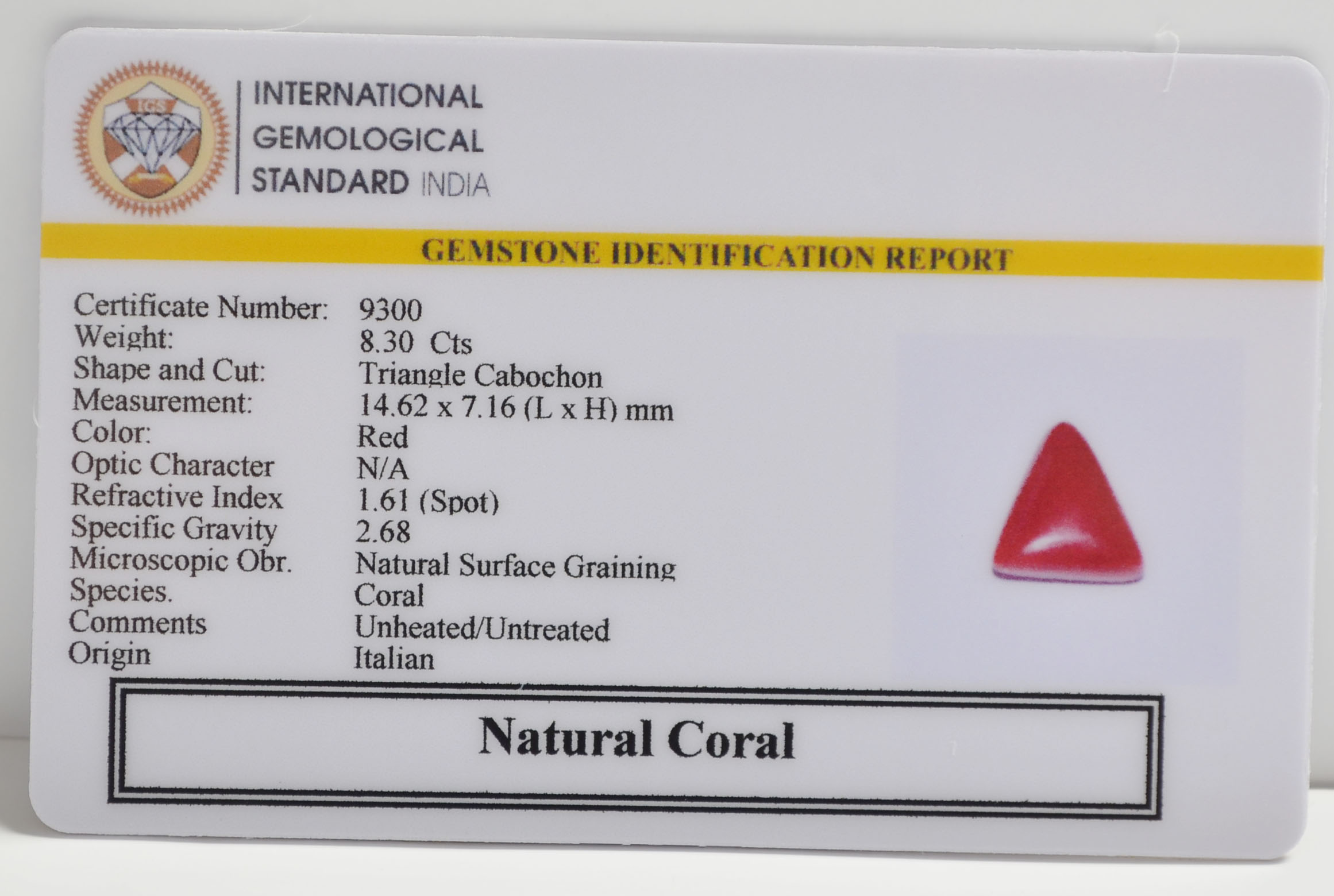 CRL6320 2 CORAL 8.3 Ct.