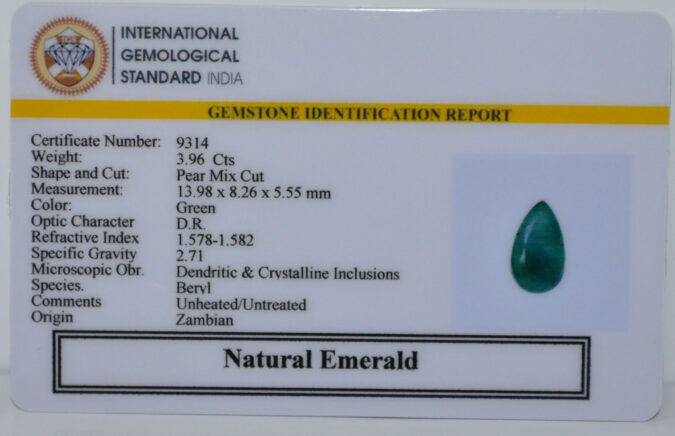 EMERALD 3.96 Ct.